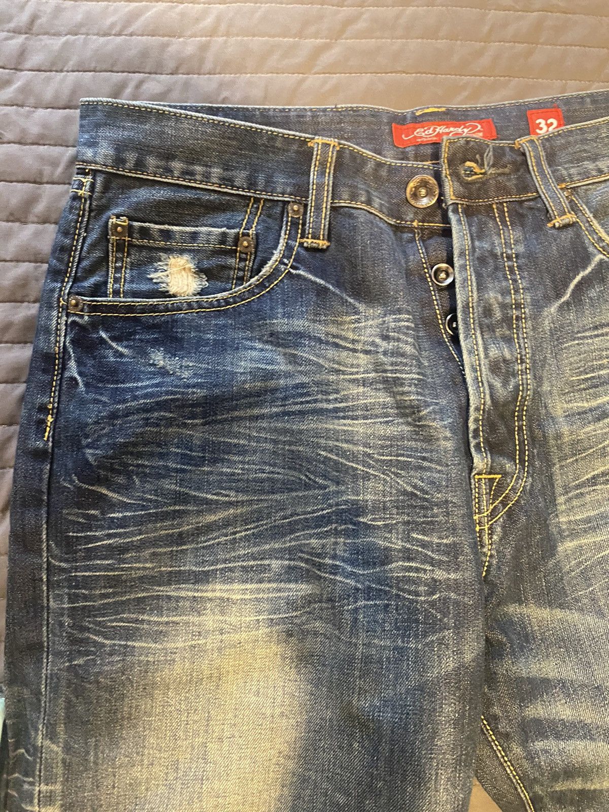 Christian Audigier One of a kind Devil Ed Hardy jeans 32 Size US 32 / EU 48 - 7 Thumbnail