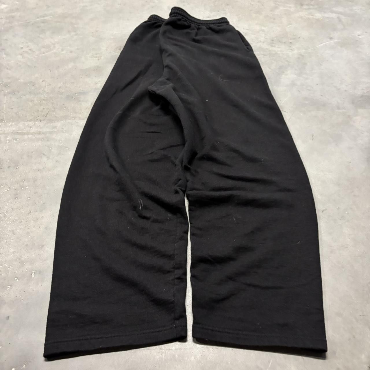 Japanese Brand × Vintage Crazy Vintage Y2K/200s Black Essential Sweatpants! Size US 30 / EU 46 - 3 Thumbnail