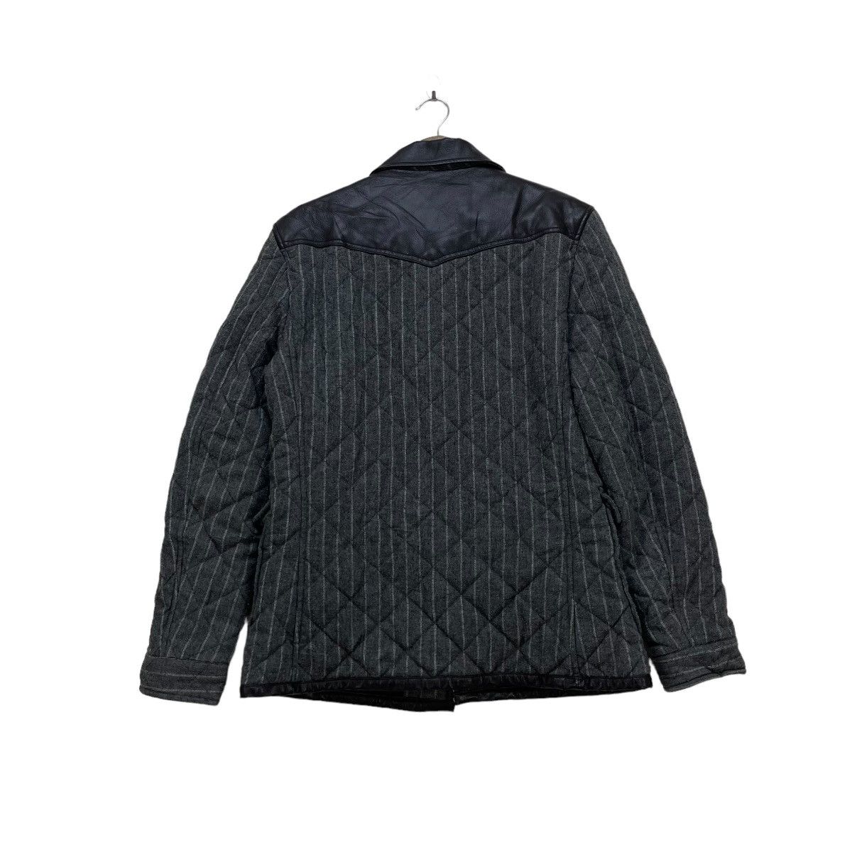 Japanese Brand 💥Takeo Kickuchi Quilted Western Leather Jacket Size US M / EU 48-50 / 2 - 2 Thumbnail