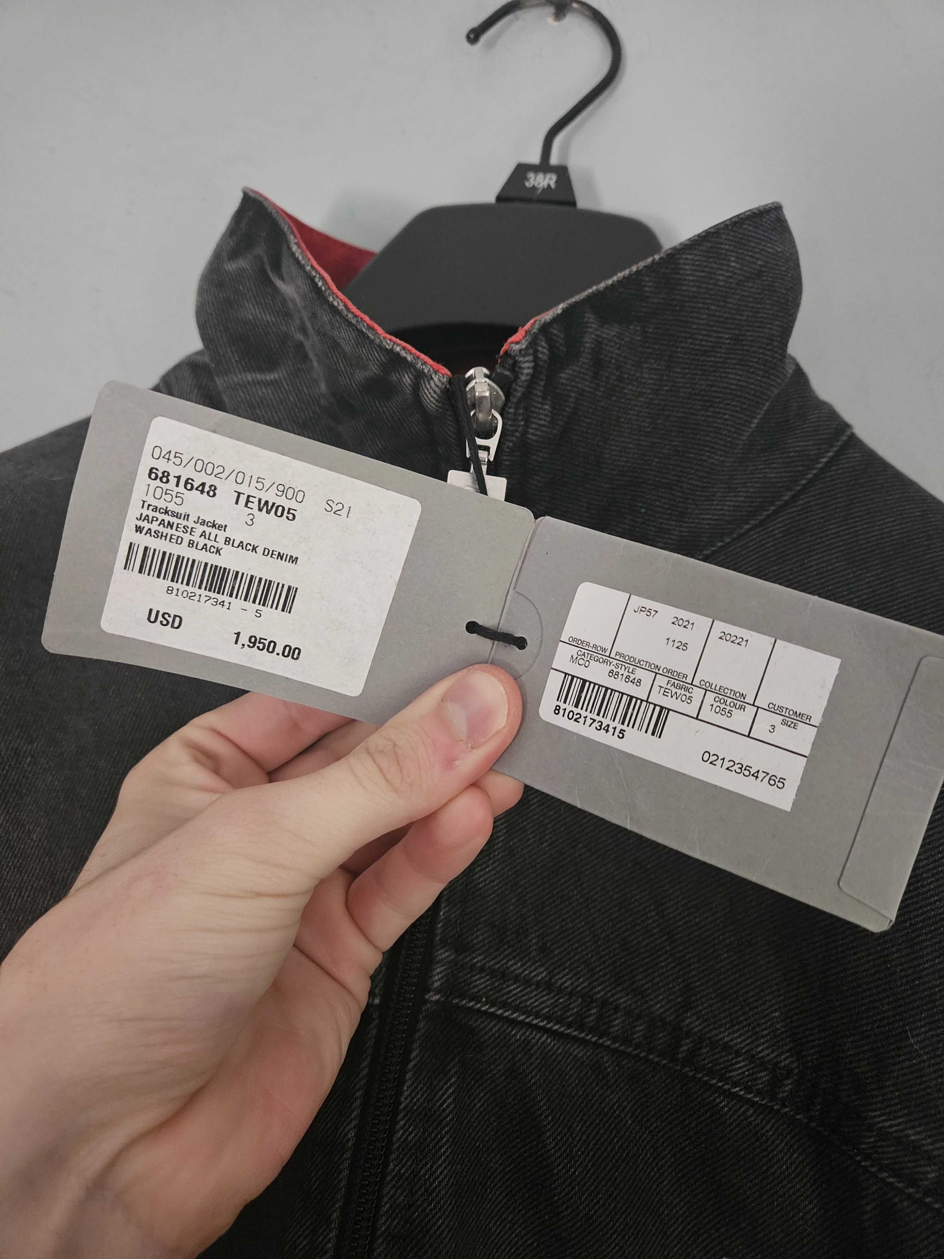 Balenciaga Sporty B Colorblock Japanese Denim Zip Up Track Jacket Size US L / EU 52-54 / 3 - 13 Thumbnail