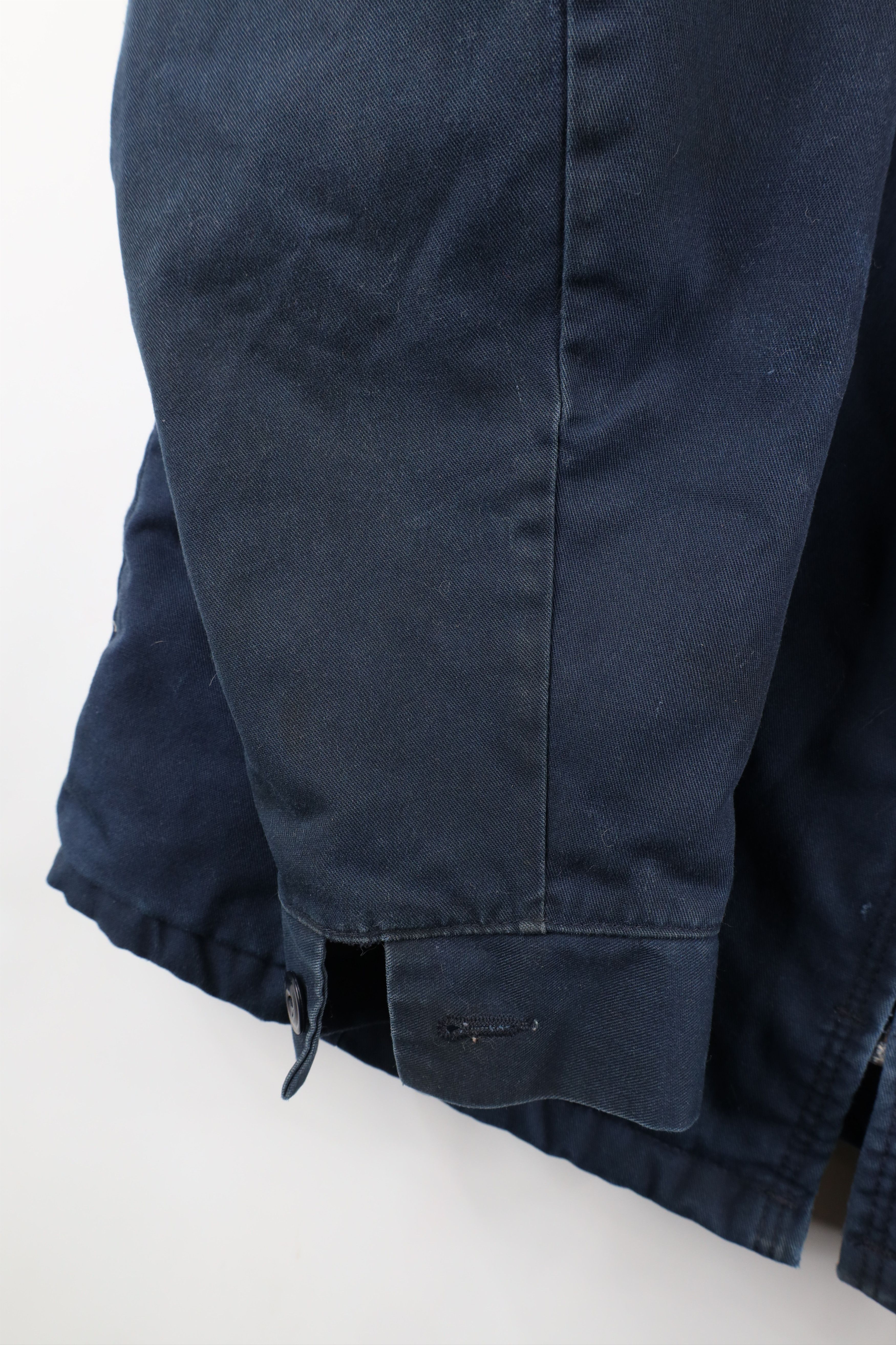 Vintage Vintage 90s Streetwear Quilted Work Mechanic Jacket Blue Size US L / EU 52-54 / 3 - 8 Thumbnail
