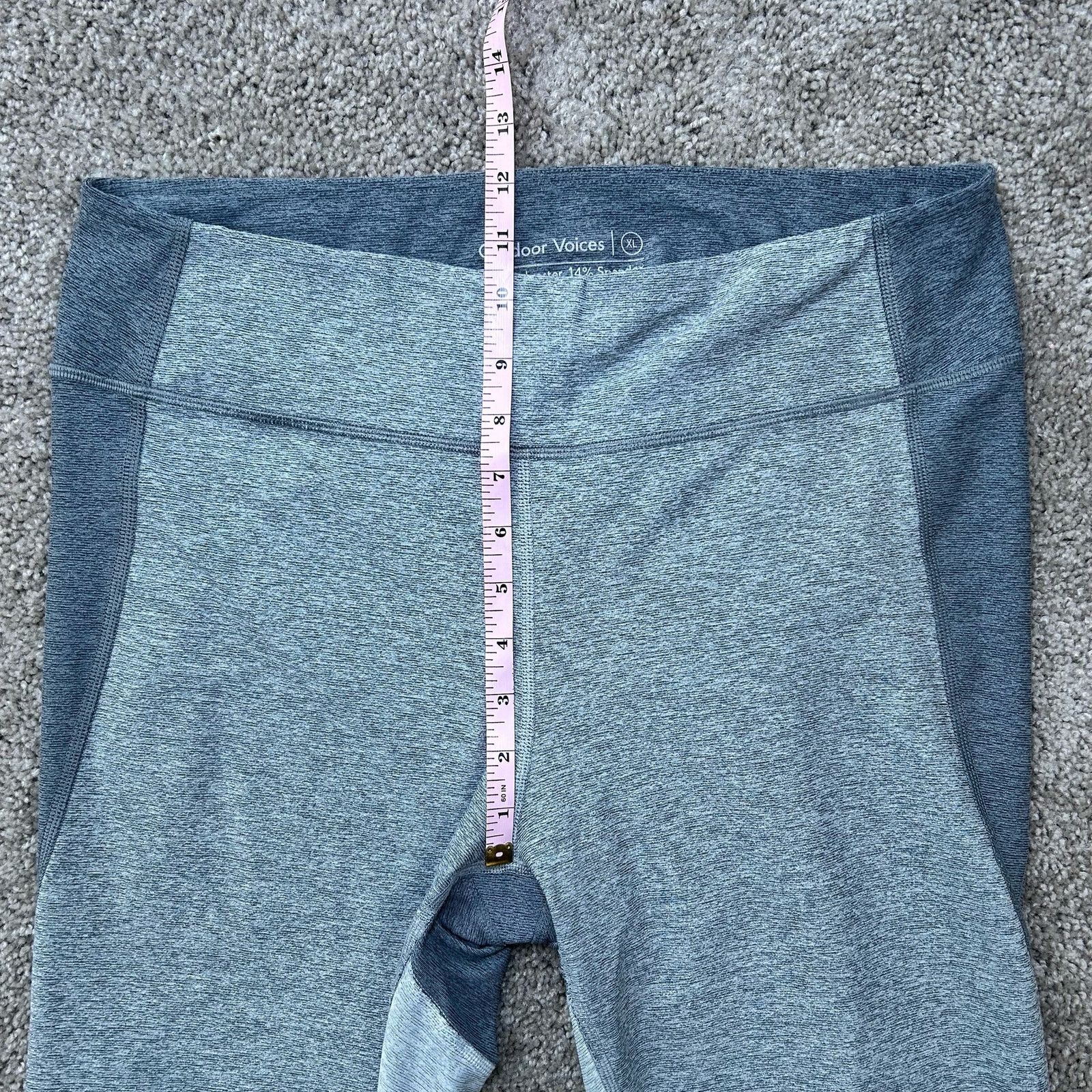 Outdoor Voices Outdoor Voices Leggings Tri-Tone Colorblock Gray XL Size 33" - 5 Thumbnail