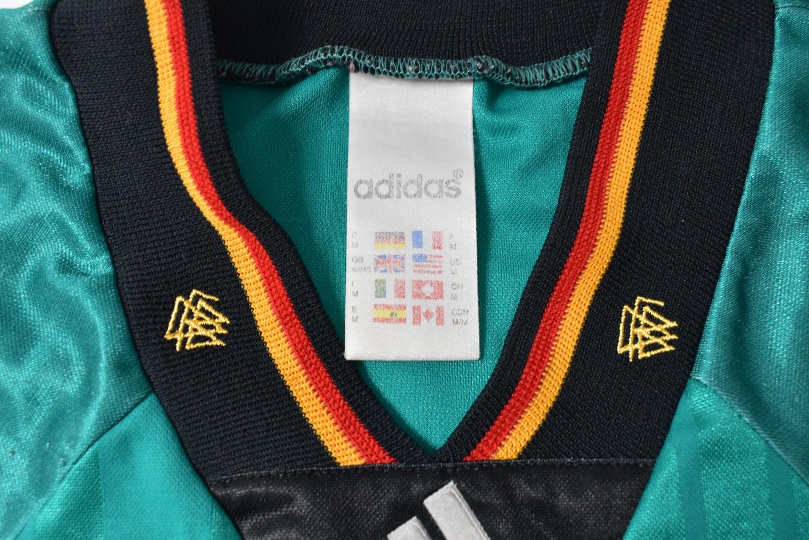 Adidas 1992-94 adidas Germany Away Shirt (SIZE M adults) Size US M / EU 48-50 / 2 - 6 Thumbnail