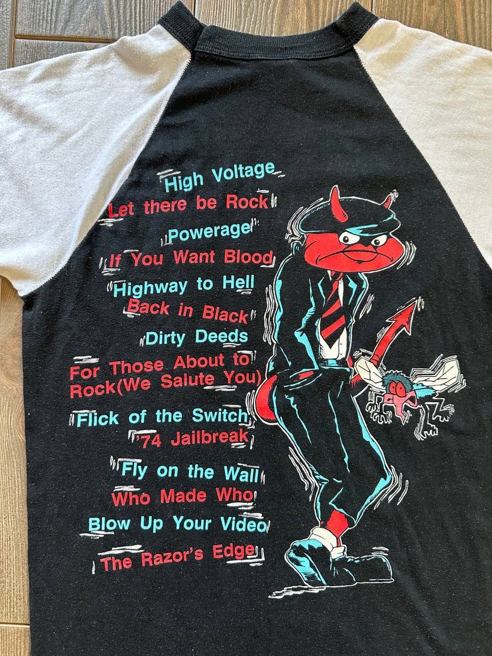 AC/DC × Band Tees 💥1990’s LITTLE DEVIL HELLS BELLS TOUR AC/DC T-Shirt Size US M / EU 48-50 / 2 - 6 Thumbnail