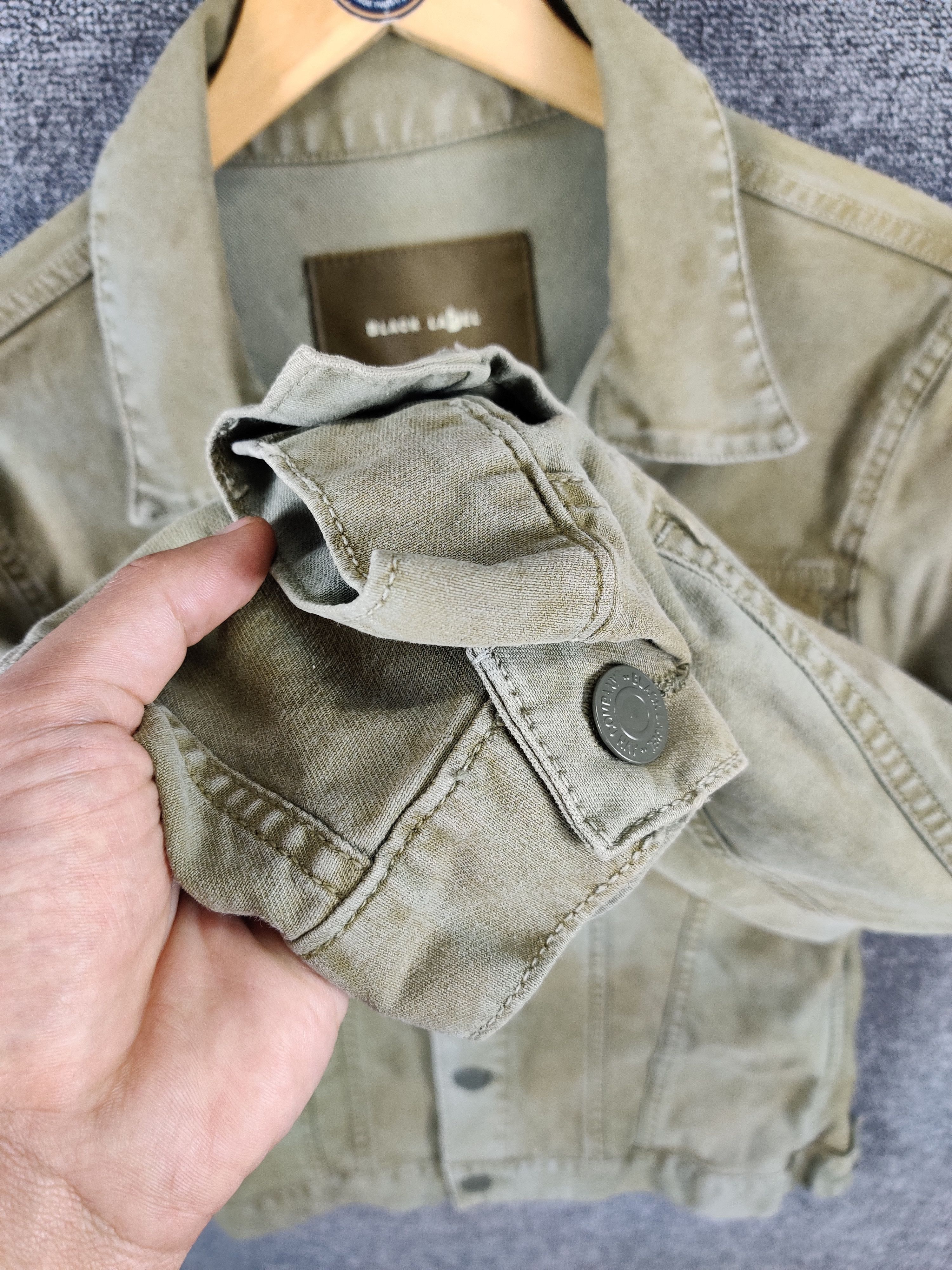 Black Label Vintage Black Label Trucker Olive Green Jacket Size US S / EU 44-46 / 1 - 8 Thumbnail