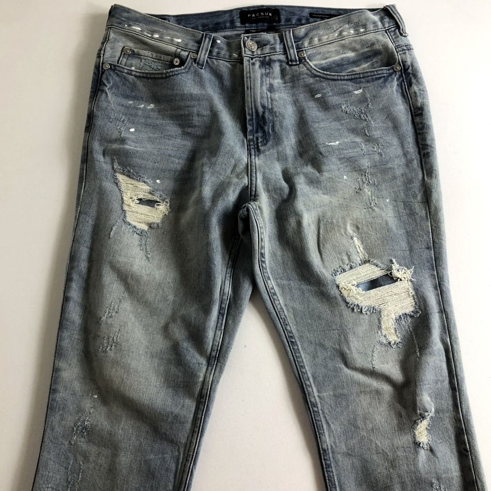 Pacsun PACSUN Stacked Skinny Active Stretch Jeans Men’s 29x32 Hemmed 33x29 ￼ Size US 33 - 3 Thumbnail