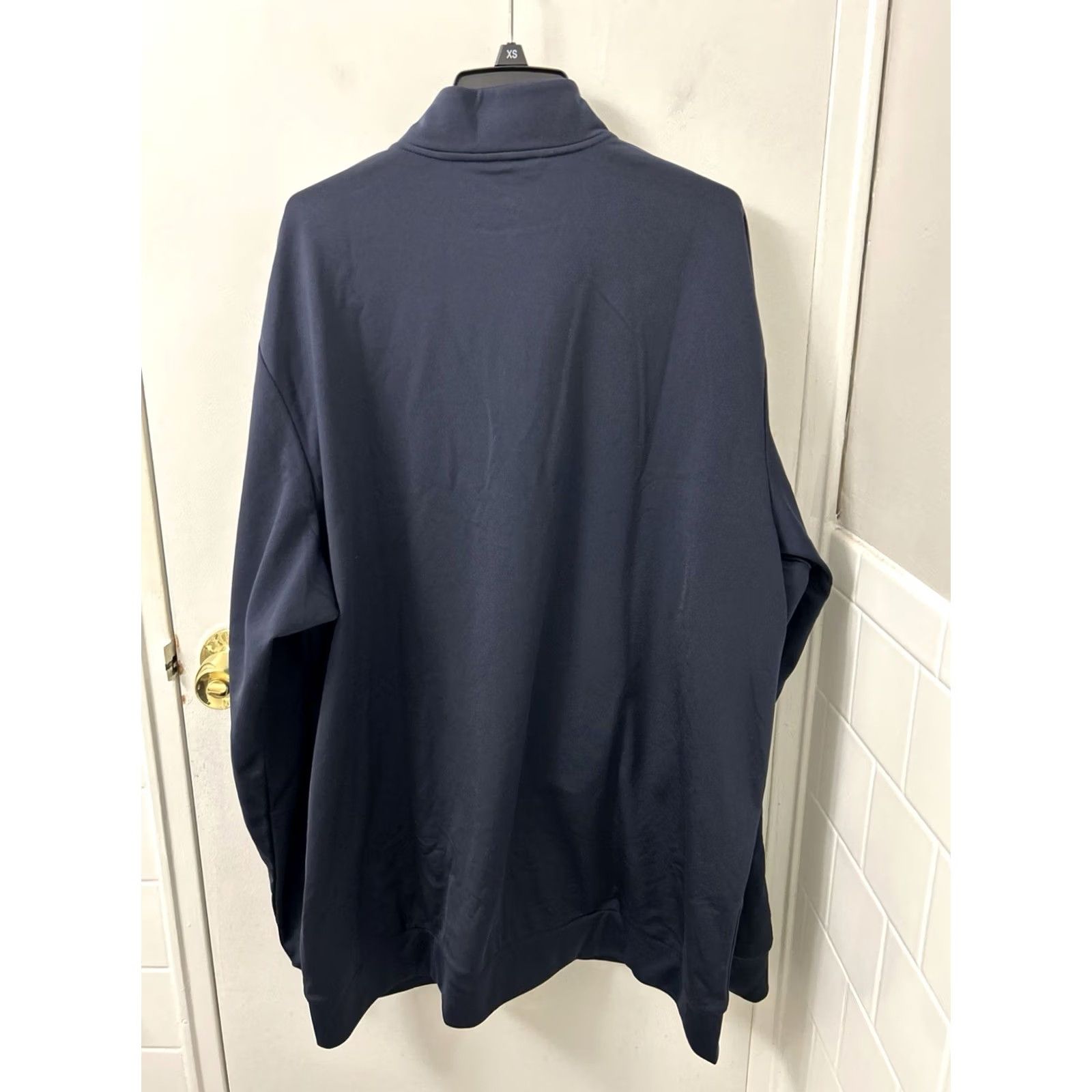 Adidas Adidas Track Jacket Mens 2XL Navy Blue Primegreen 3 Stripe Full Zip L/S Size US XXL / EU 58 / 5 - 7 Thumbnail