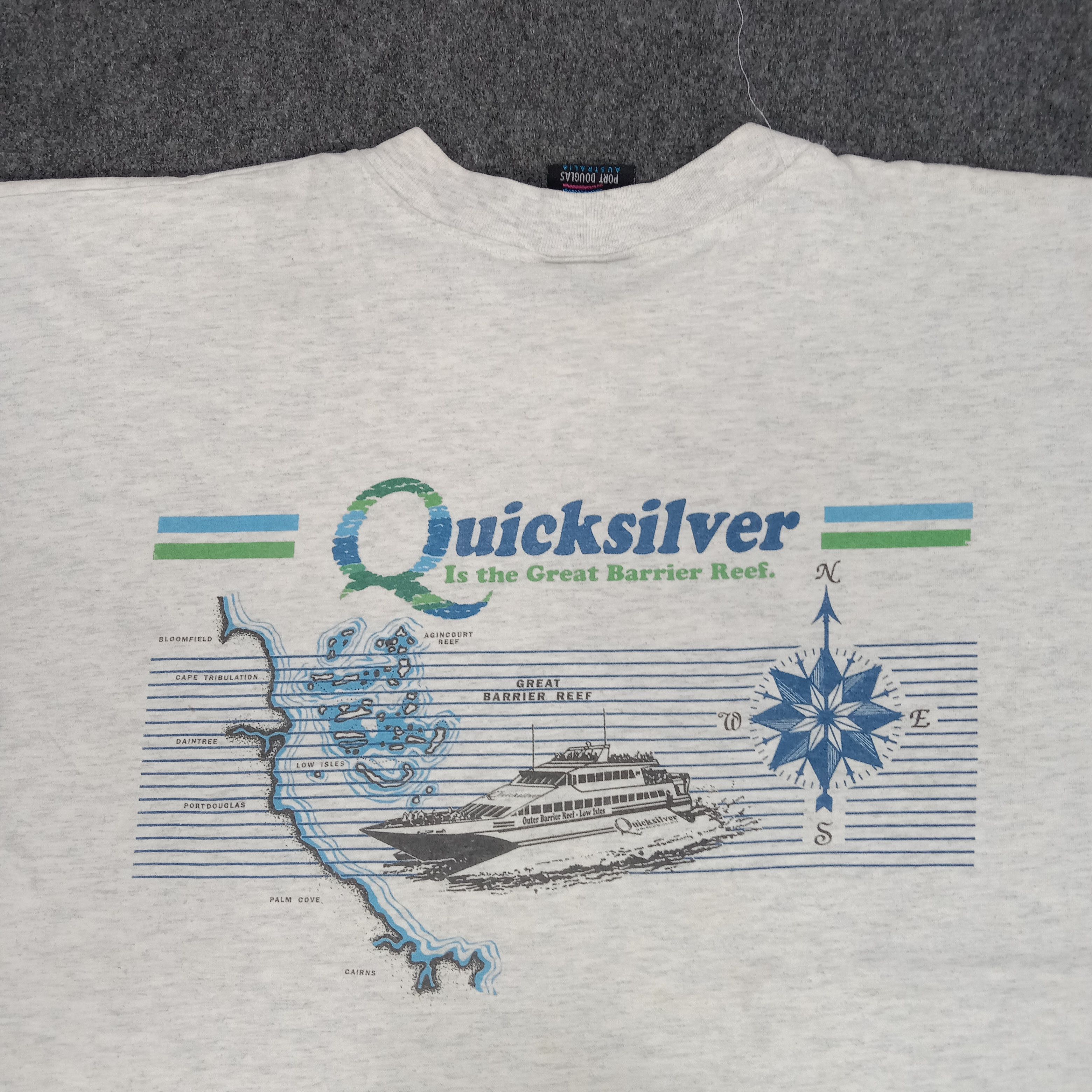 Quiksilver × Vintage Vintage 90's Quicksilver American Surf Style Tshirt Size US L / EU 52-54 / 3 - 2 Thumbnail