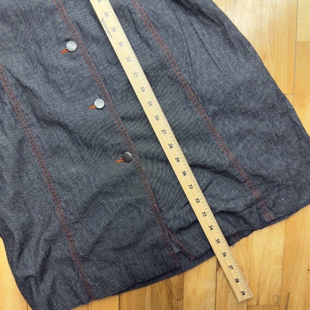 Holt Renfrew HOLT RENFREW Denim Gray Jeans Jacket button-down Size 2 Size XS / US 0-2 / IT 36-38 - 16 Thumbnail