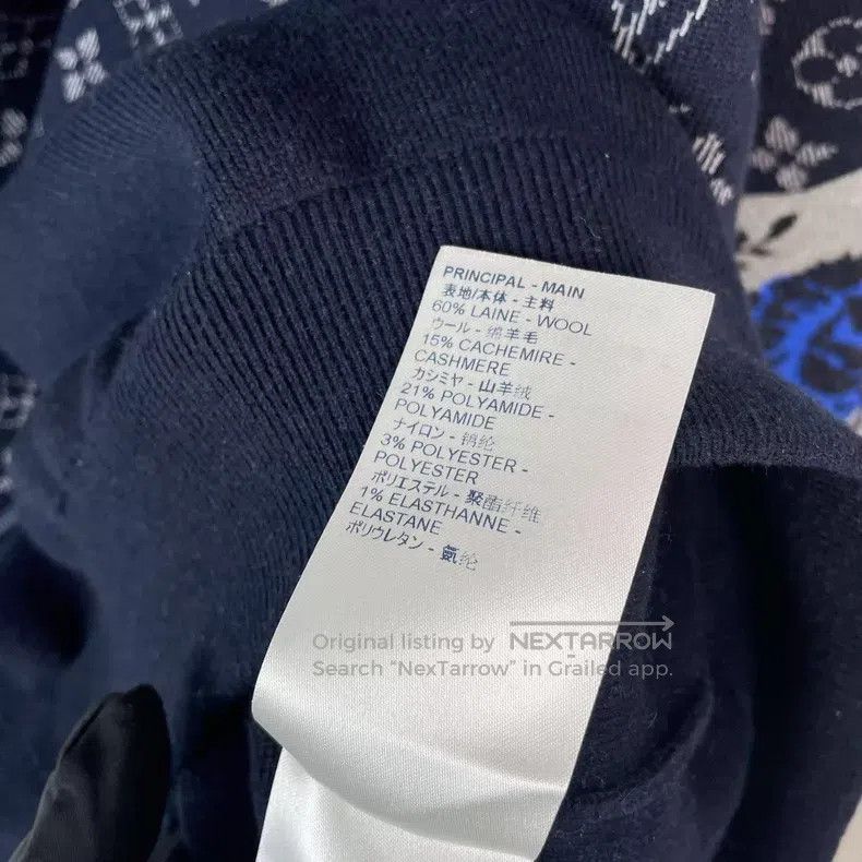 Louis Vuitton Louis Vuitton Sheep Cashmere Red and Blue Contrast Patchwo Size US L / EU 52-54 / 3 - 8 Thumbnail