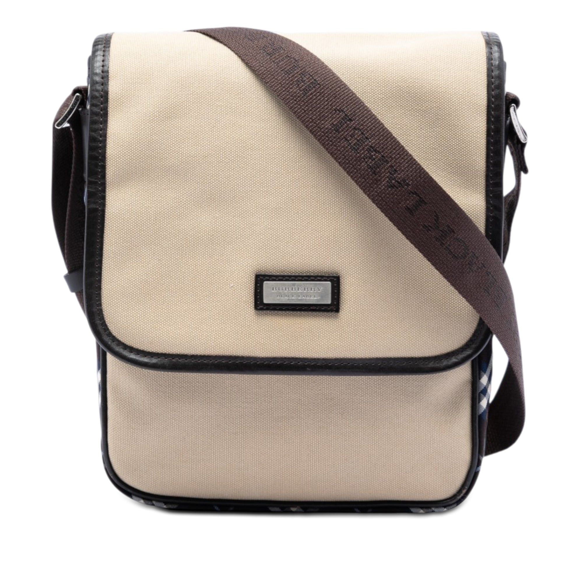 Burberry Nova Check Trimmed Canvas Crossbody Size ONE SIZE - 1 Thumbnail
