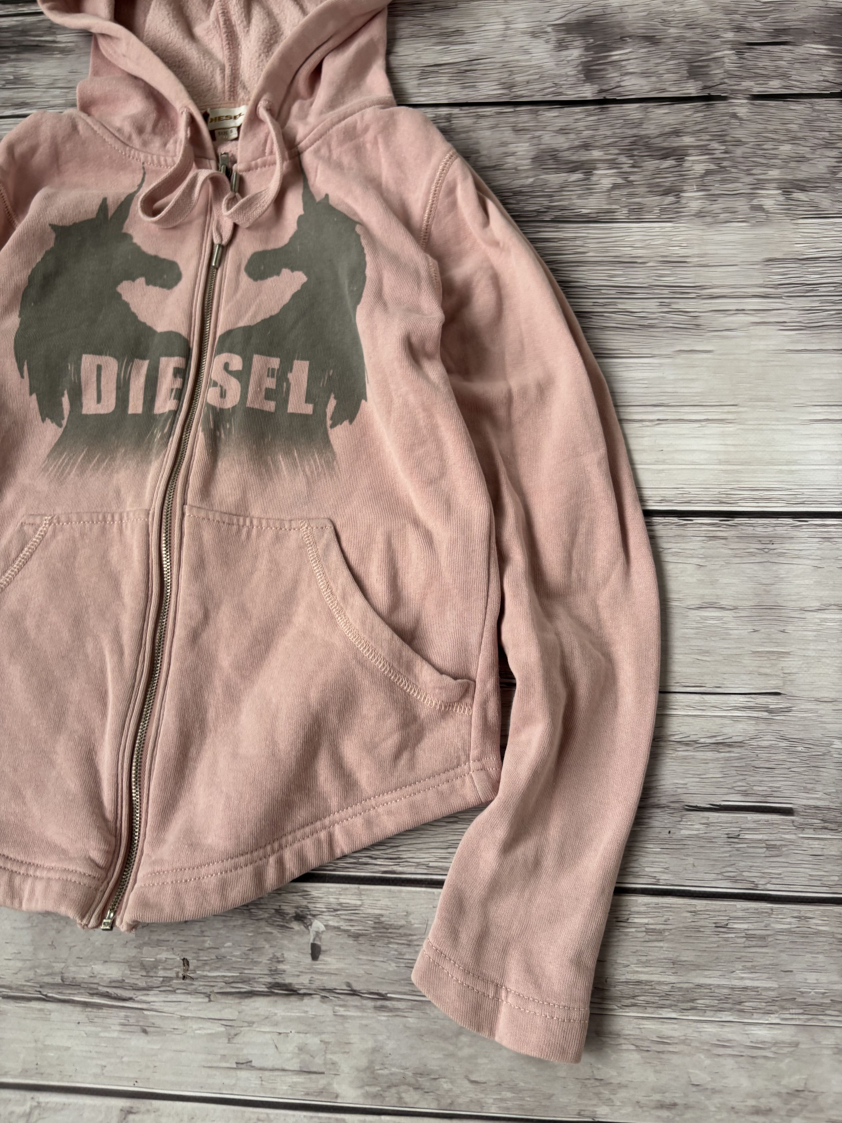 Diesel VTG CROPPED Y2K ED HARDY STYLE STREETWEAR DIESEL HOODIE Size S / US 4 / IT 40 - 5 Thumbnail
