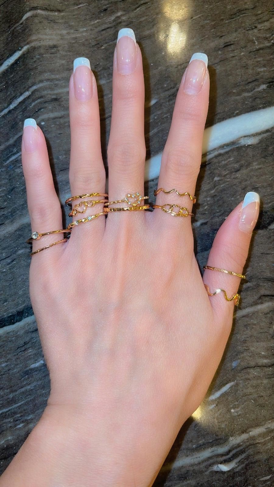 Other Classy Ring Stack (Set of 11 Rings) Size ONE SIZE - 1 Thumbnail