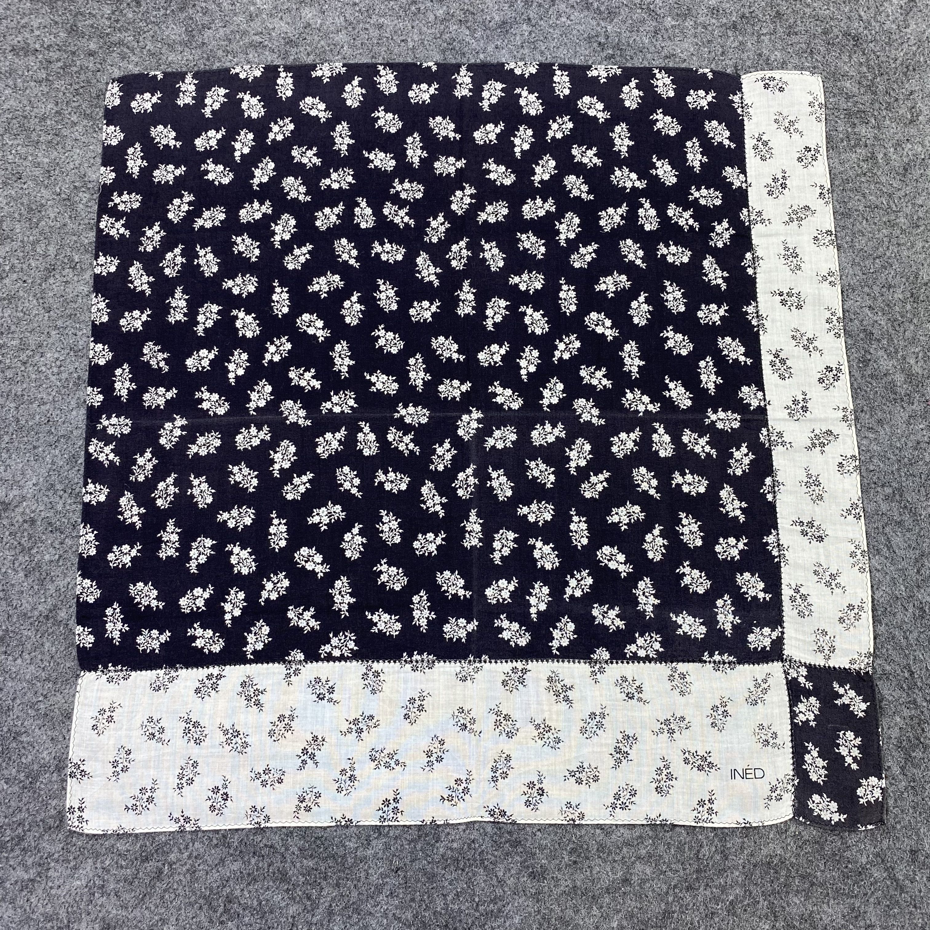 Japanese Brand Ined Handkerchief Neckerchief Bandana-B2042 Size ONE SIZE - 3 Thumbnail