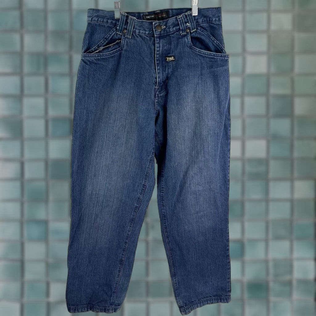 Fubu VINTAGE FUBU Relaxed Straight Leg High Waist Denim Jeans Mens Size 34 x 34 Blue 90s Retro Size US 34 / EU 50 - 1 Thumbnail