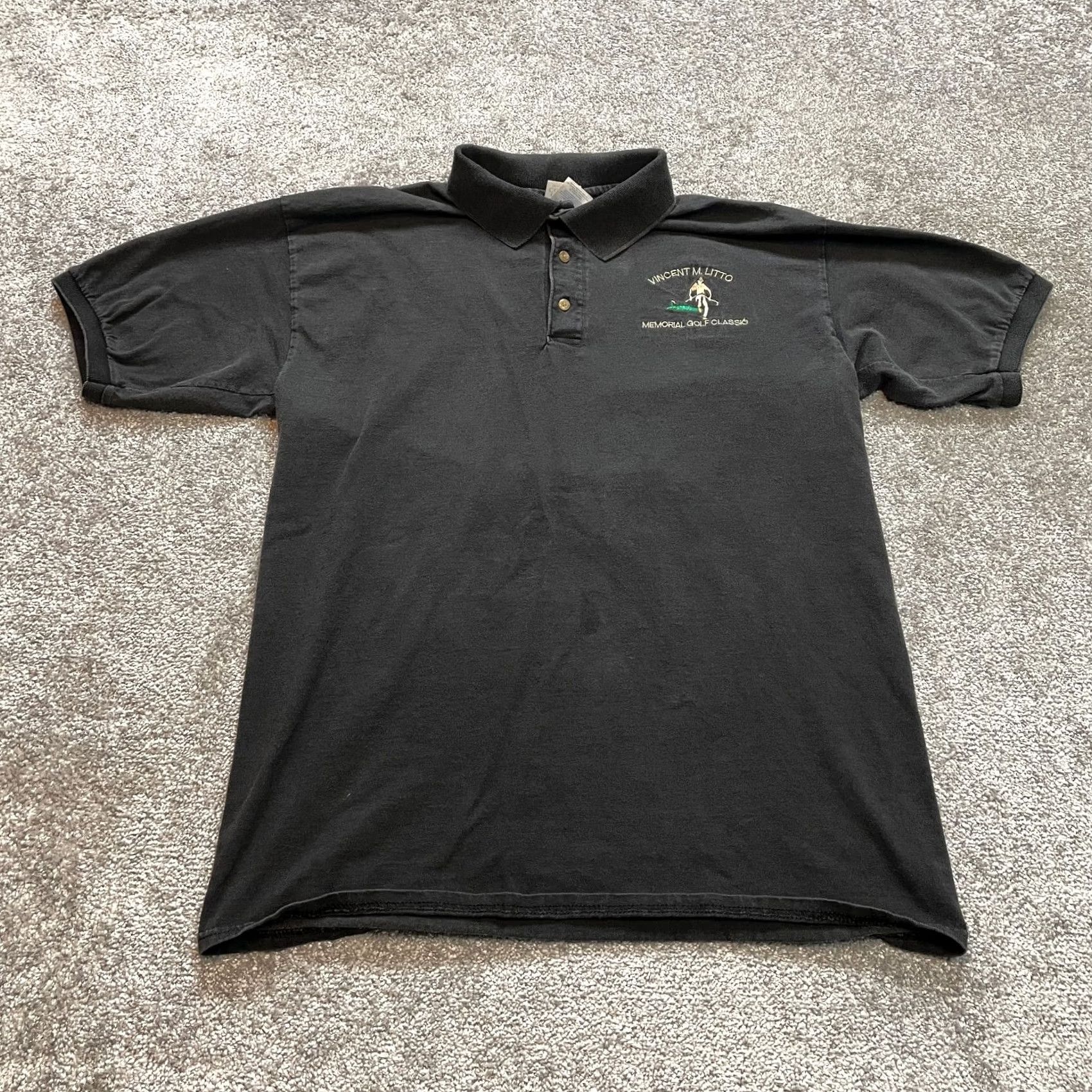 Gildan Gildan Ultra Cotton Polo Shirt Mens Large Black Gildan Ultra Cotton Golf Casual Shirt L Black Mens Size US L / EU 52-54 / 3 - 2 Thumbnail