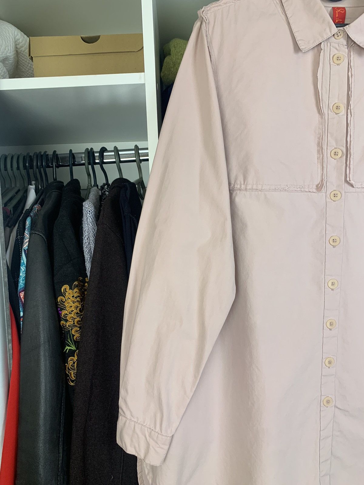 Ewa i Walla Woman’s Elongated Shirt With Buttons