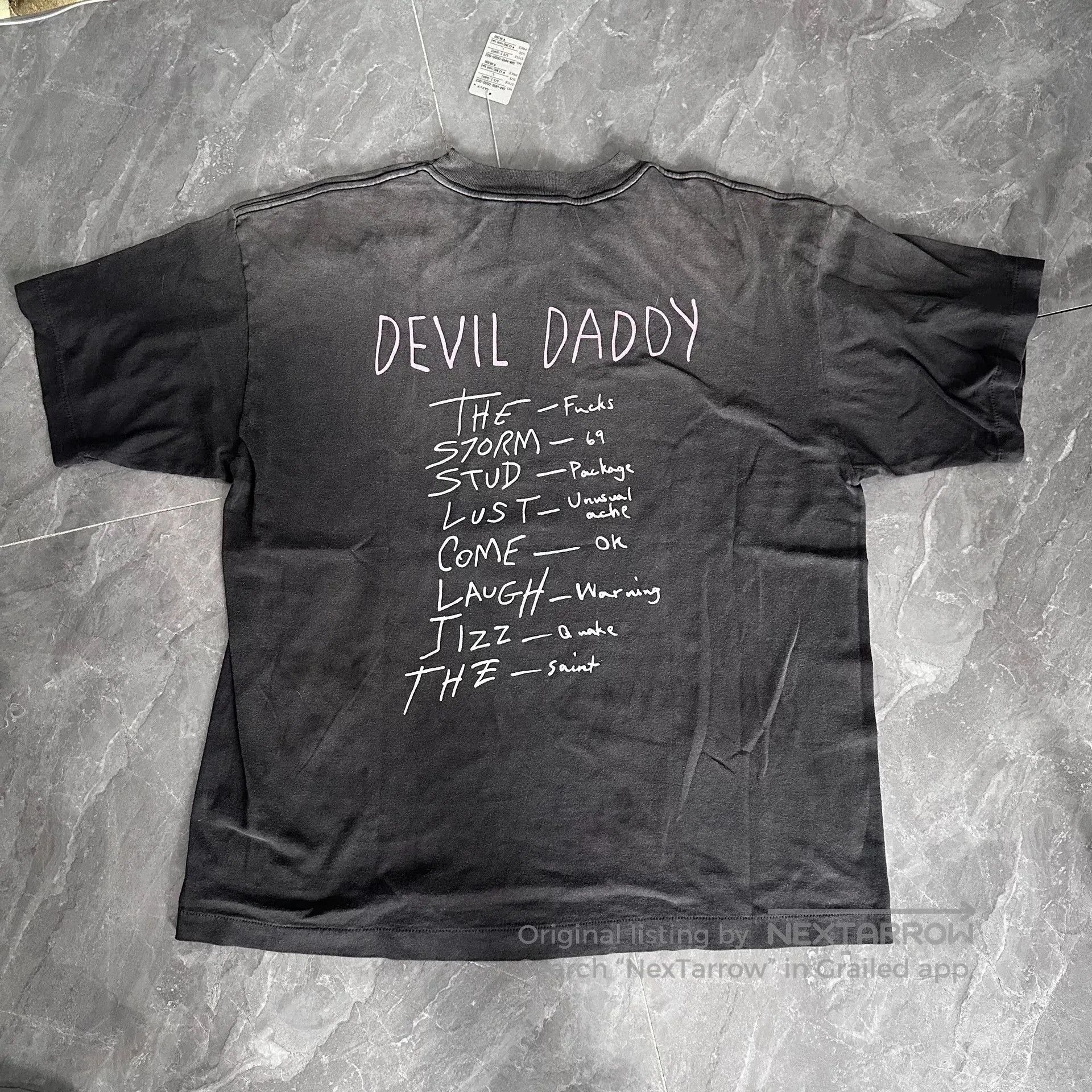 Saint Michael Saint Mxxxxxx SS25 Portrait Flame Print Tee. Size US L / EU 52-54 / 3 - 2 Thumbnail