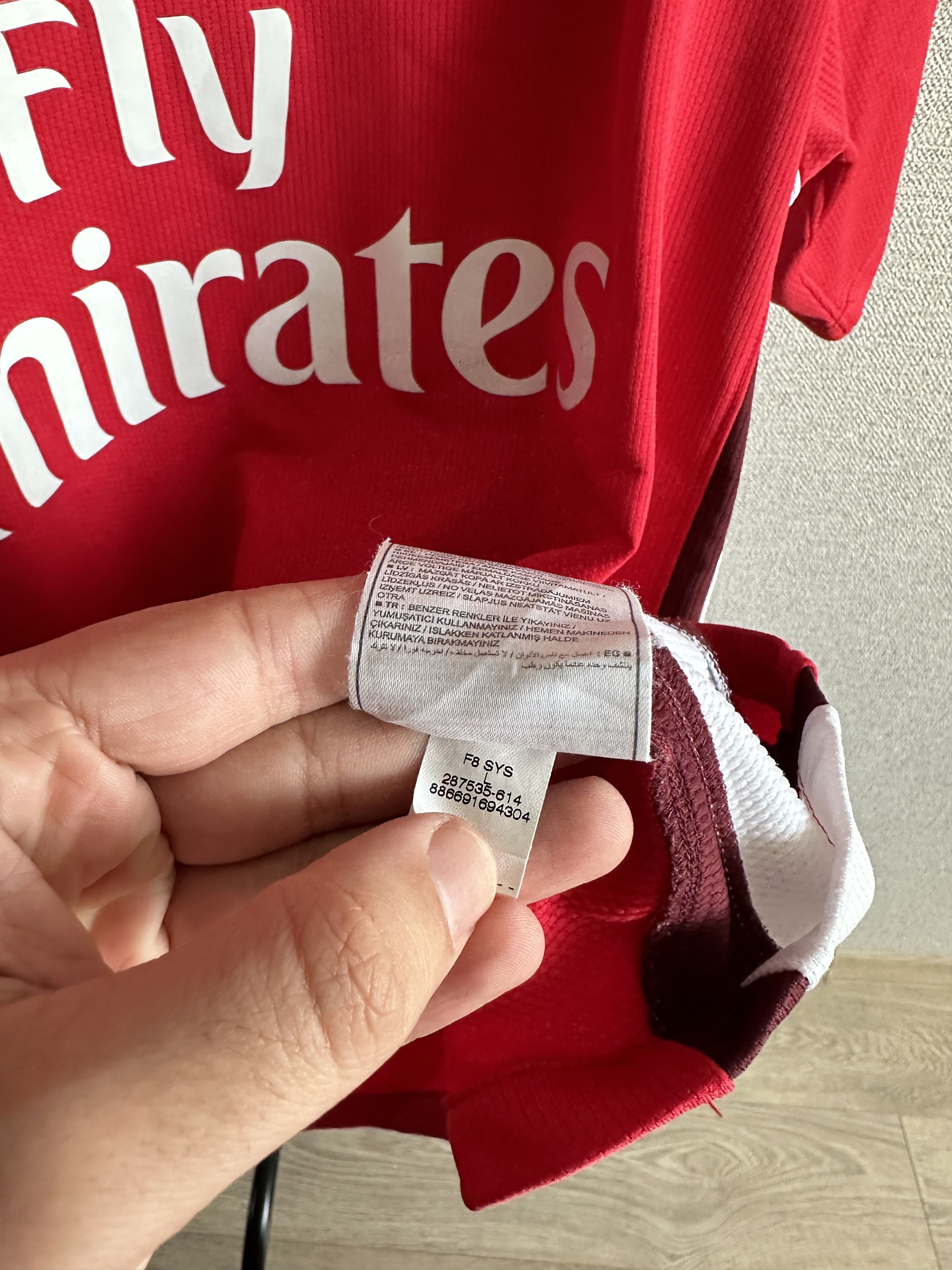 Nike 2009/10 Nike Arsenal FC Vintage Home Soccer Jersey/Shirt Size US L / EU 52-54 / 3 - 13 Thumbnail