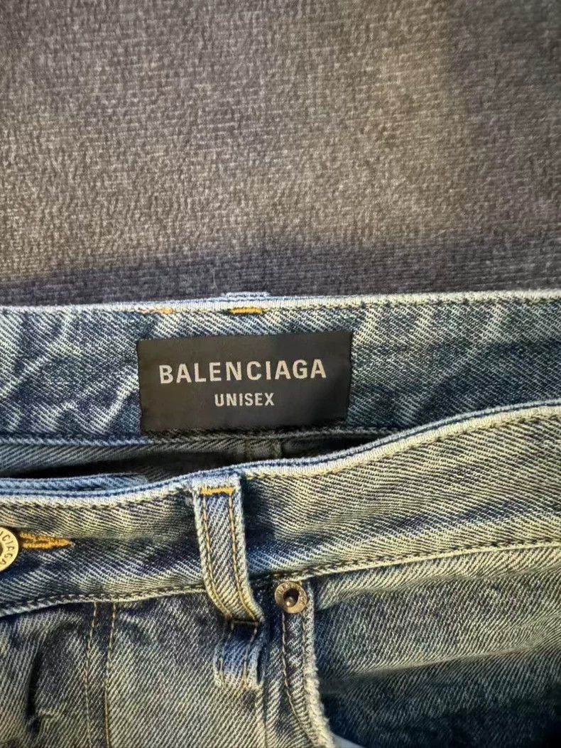 Balenciaga Balenciaga size XS Spring Cargo tooling denim bell bottoms Size US 26 / EU 42 - 3 Thumbnail