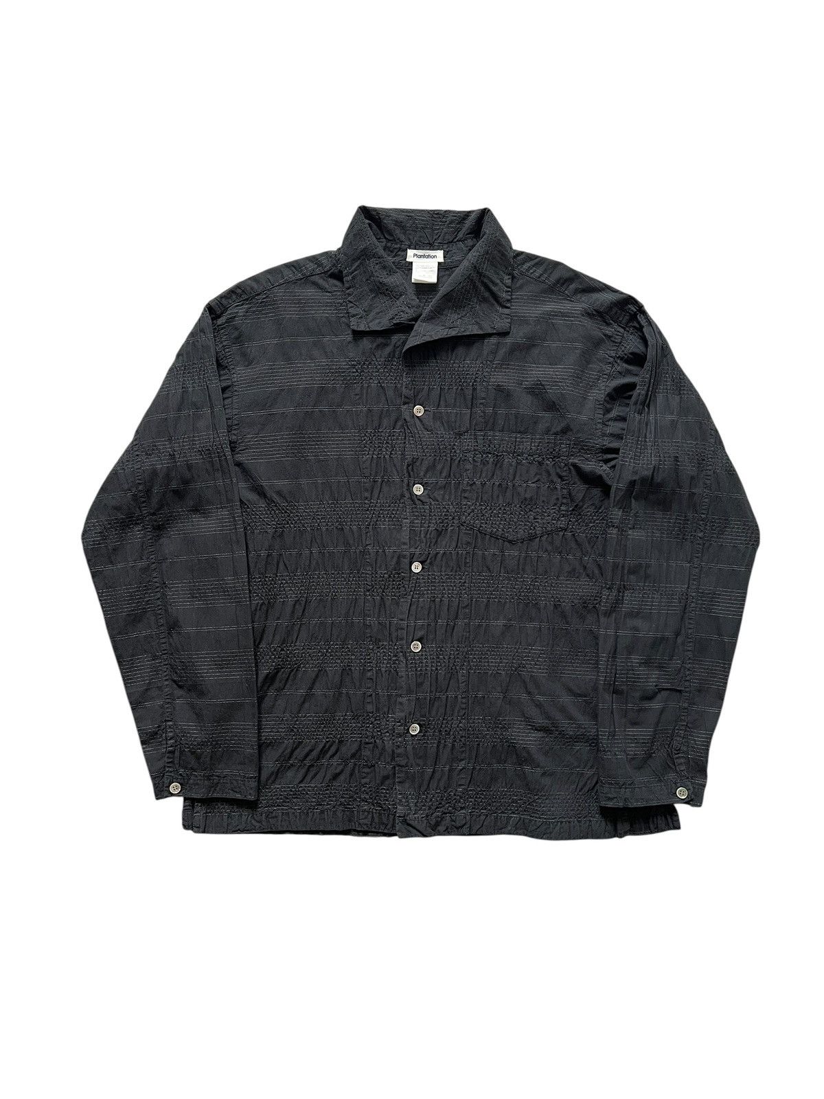 Issey Miyake 1990s Issey Miyake Textured Asymmetrical Button Up Shirt Size US M / EU 48-50 / 2 - 3 Thumbnail