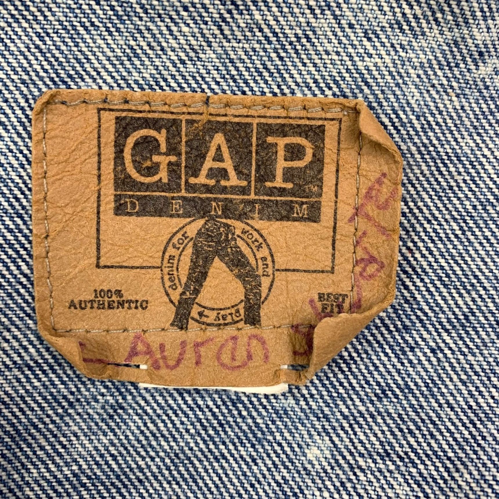 Gap VINTAGE Gap Denim Trucker Jacket Acid Wash Blue XL Men Jacket Size US XL / EU 56 / 4 - 3 Thumbnail