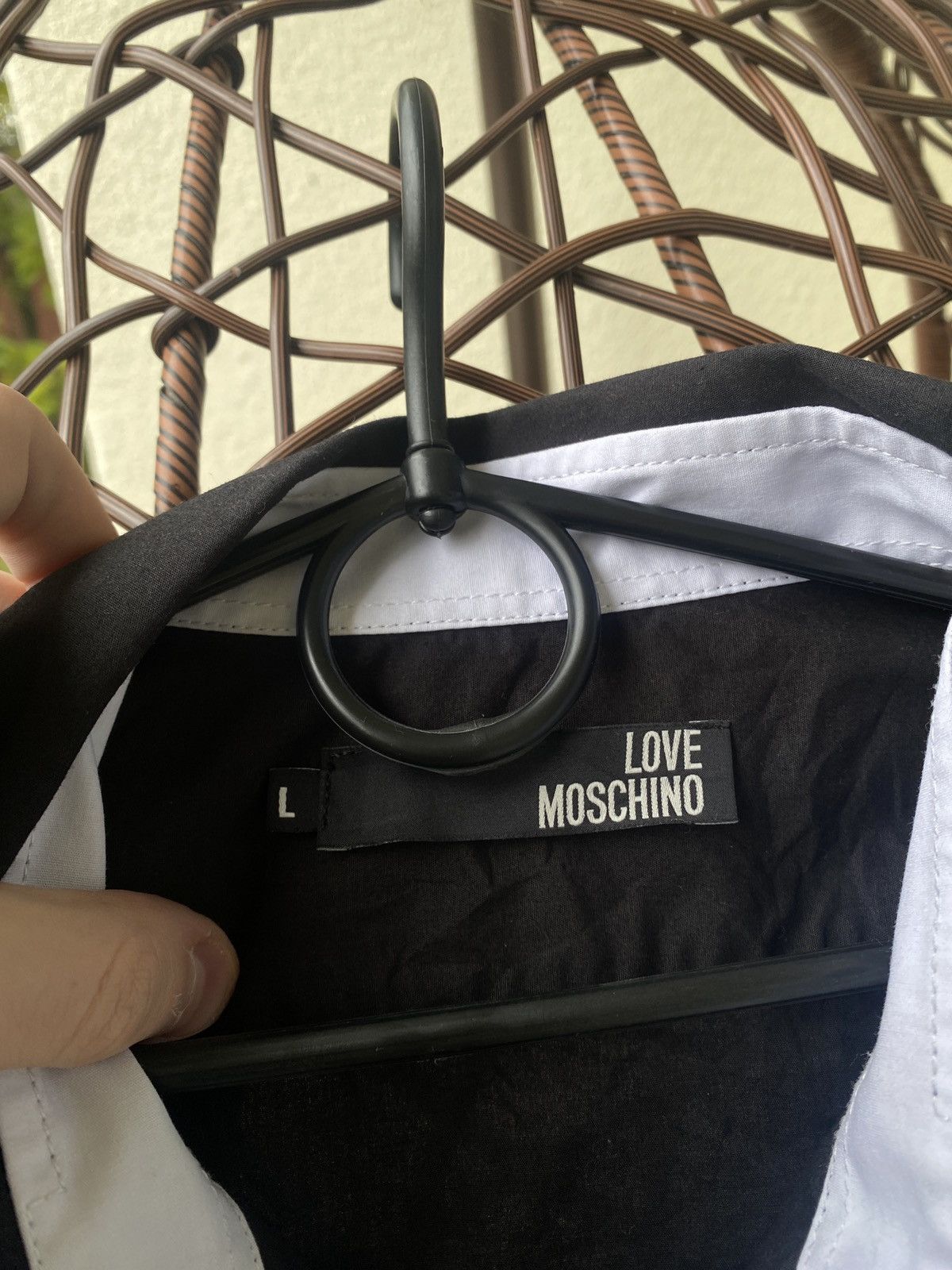 Moschino Moschino love motor racing glory day rare shirt button up Size US L / EU 52-54 / 3 - 2 Thumbnail