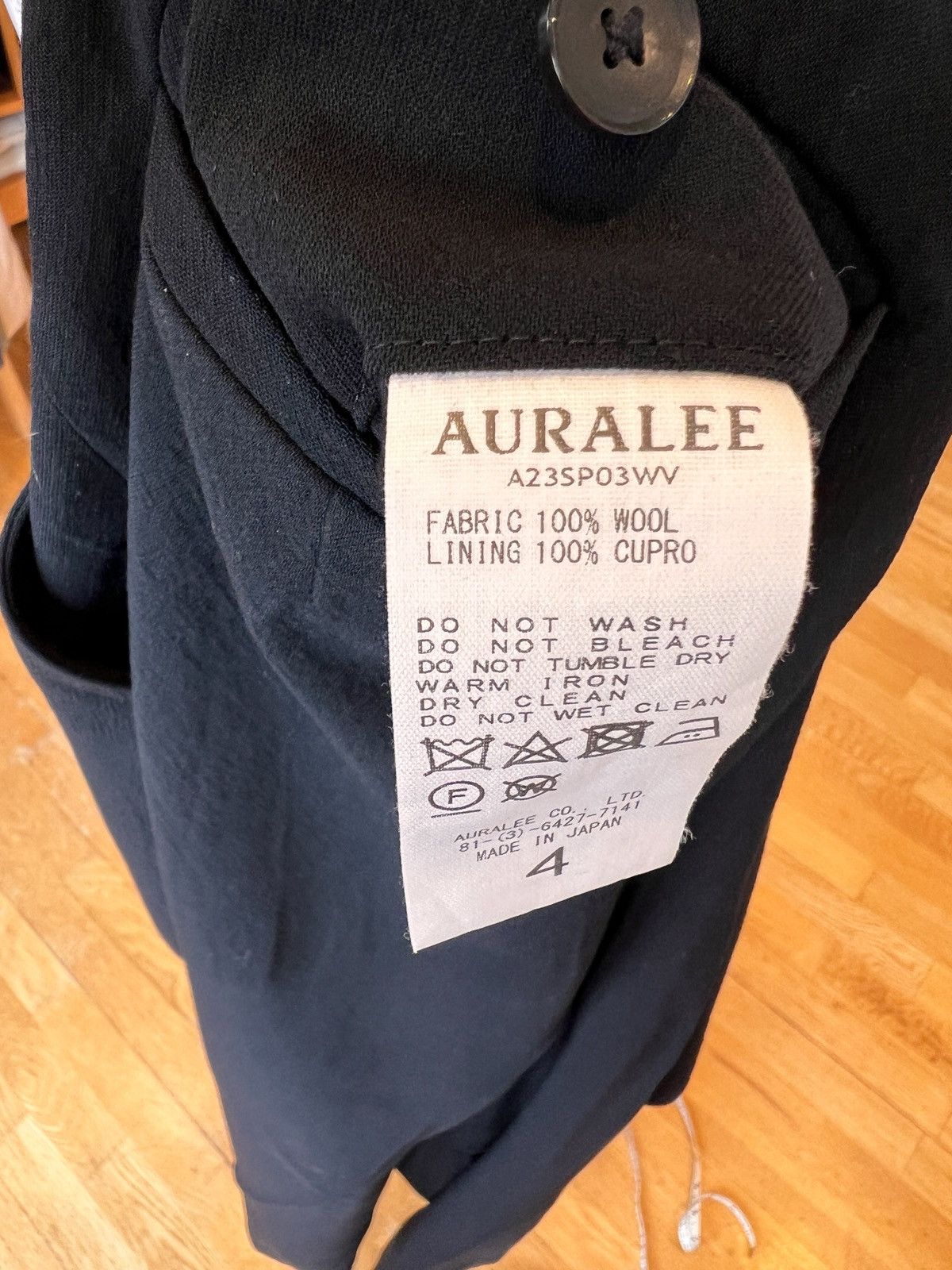 Auralee Auralee 2023ss Tropical Wool Viyella Relaxed Leg Trousers Size US 31 - 9 Thumbnail