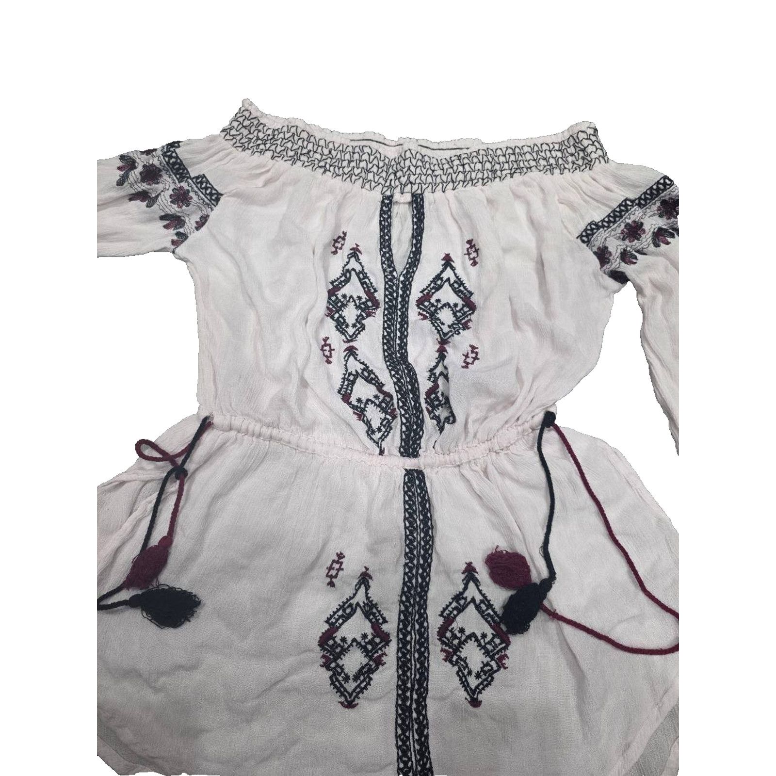 & Other Stories Romeo & Juliet Embroidered Cold Shoulder Top M A003313 Size M / US 6-8 / IT 42-44 - 5 Thumbnail