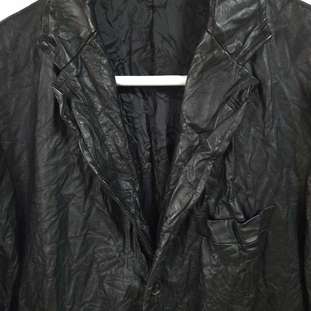 Issey Miyake ISSEY MIYAKE MEN 2010AW Pleated Cowhide Jacket Size US L / EU 52-54 / 3 - 3 Thumbnail