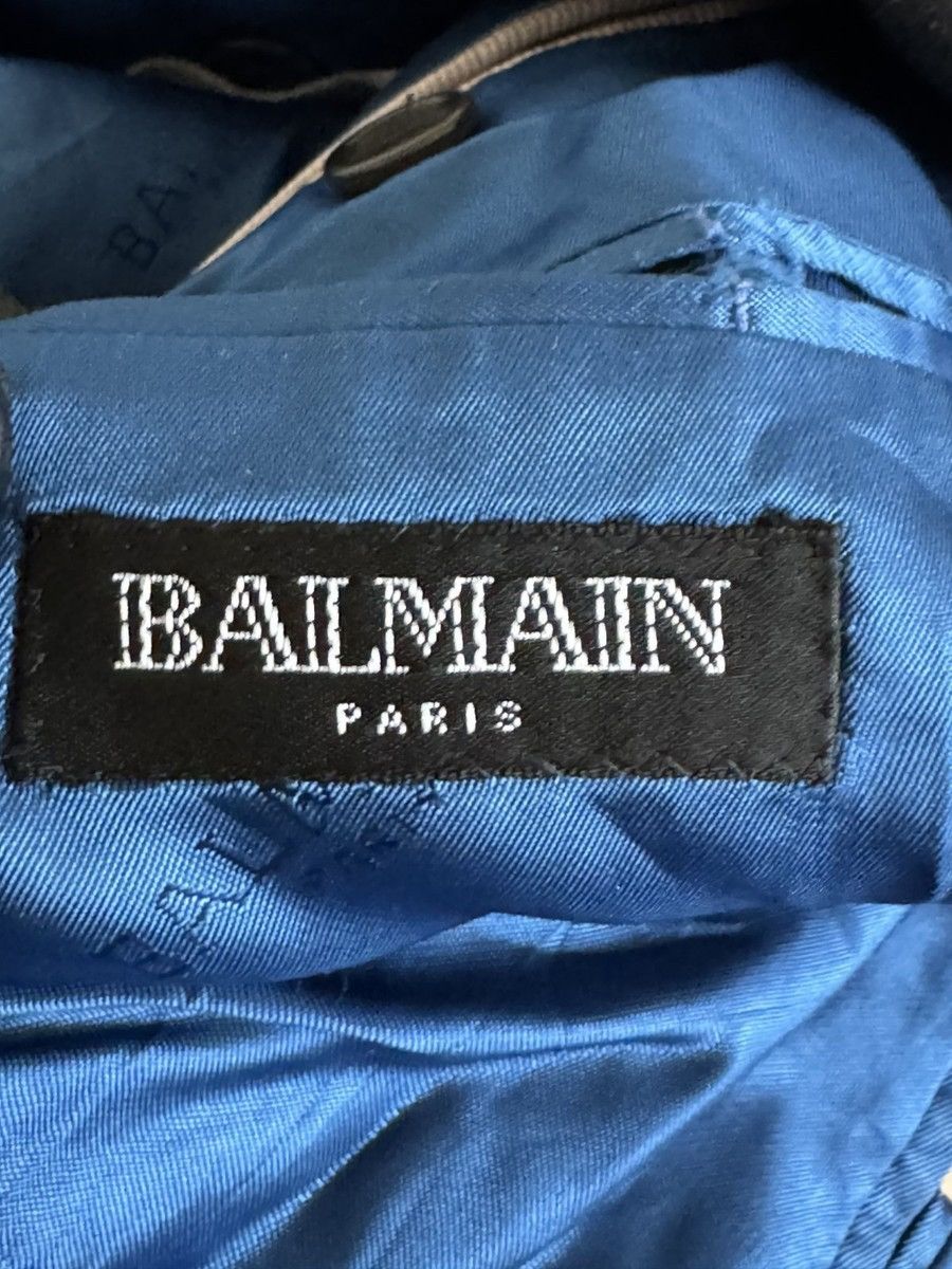 Balmain Balmain Paris Blazer Jacket Black 100%Wool Classic Suit Coat Size 50R - 13 Thumbnail
