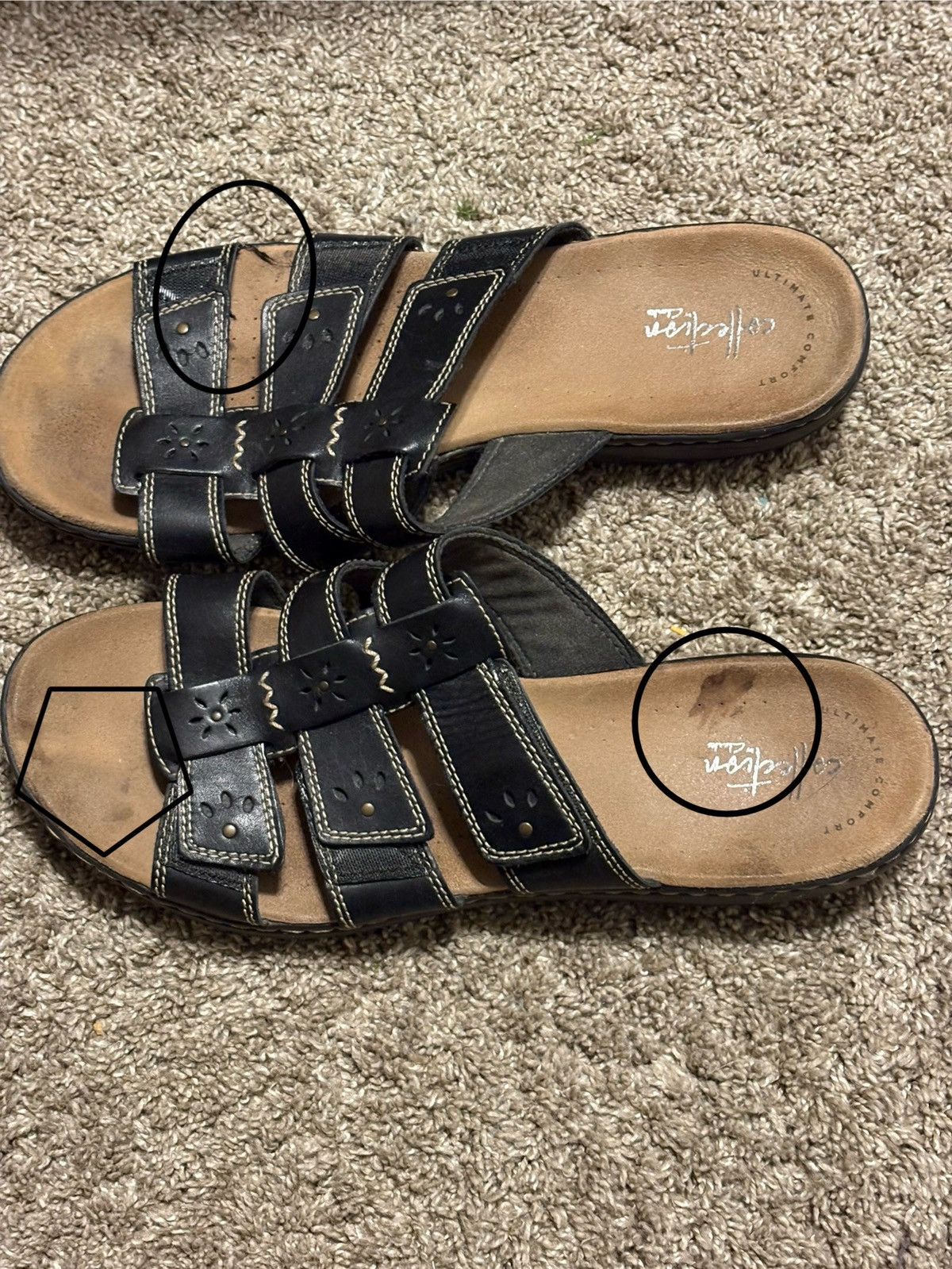 Clarks (Clarks) Leisa Spring Sandals: Size 11M(Wom) or 9.5(Men) Size US 11 / IT 41 - 6 Thumbnail