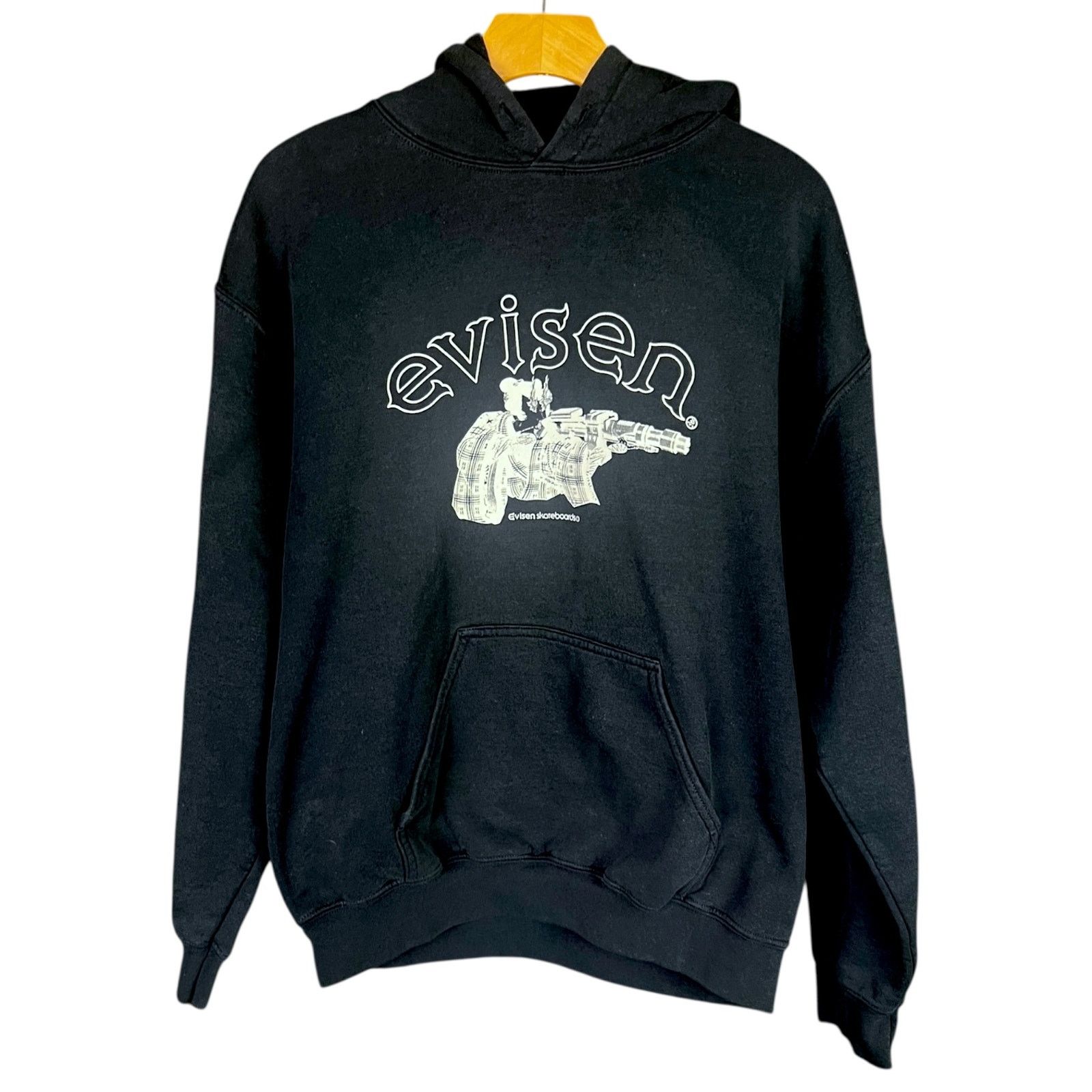 Other Vintage Y2K Mens Med Evisen Skateboards Samurai Navy Hoodie Size US M / EU 48-50 / 2 - 5 Thumbnail