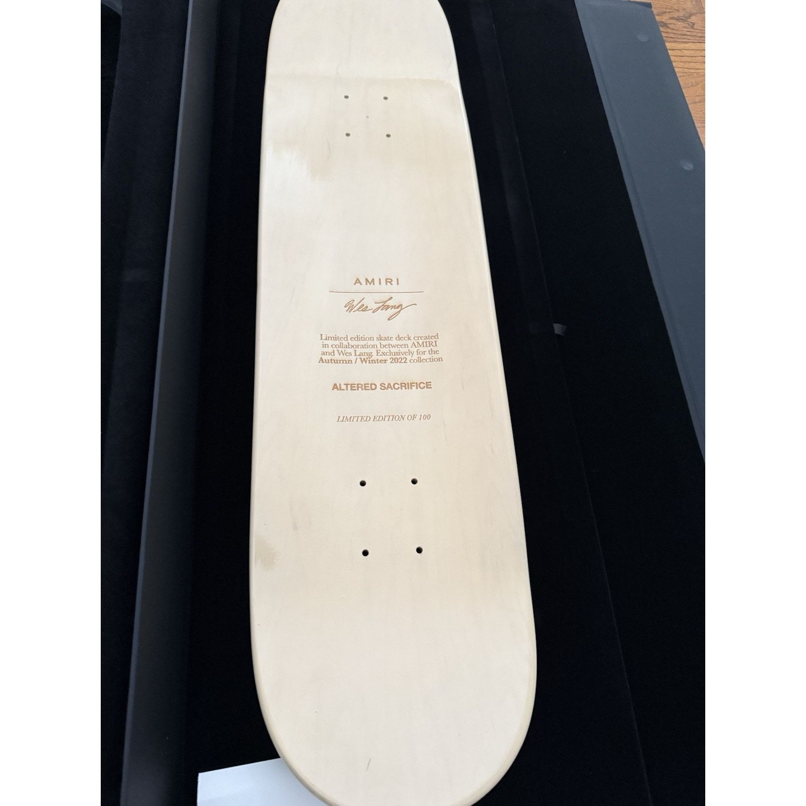 Amiri VERY limited AMIRI X WES LANG SKATEBOARD 15 Of 100 Size ONE SIZE - 7 Thumbnail