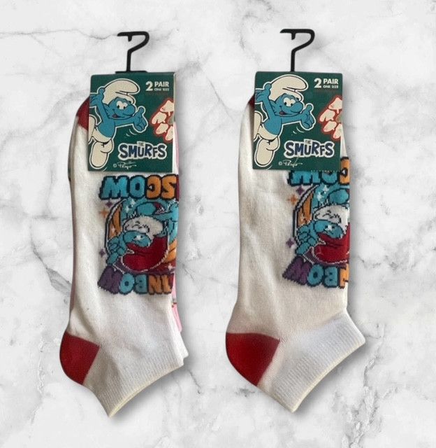 Other The Smurfs Novelty Cartoon Ankle Socks Size ONE SIZE - 2 Thumbnail