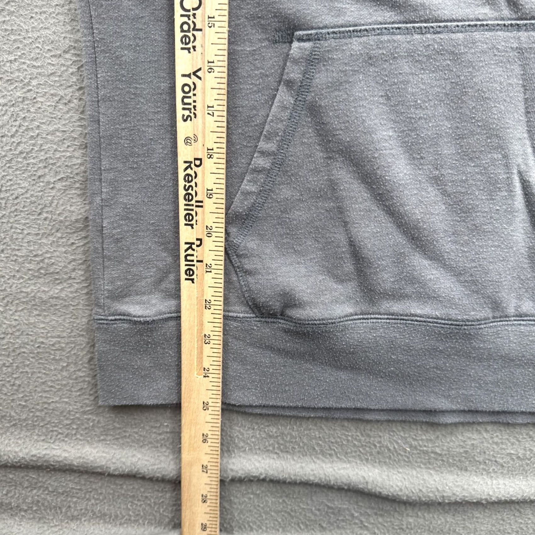 The North Face The North Face Hoodie Womens L Gray Logo Pullover Kangaroo Pocket Fleece Raglan Sleeves Wool? Size L / US 10 / IT 46 - 5 Thumbnail