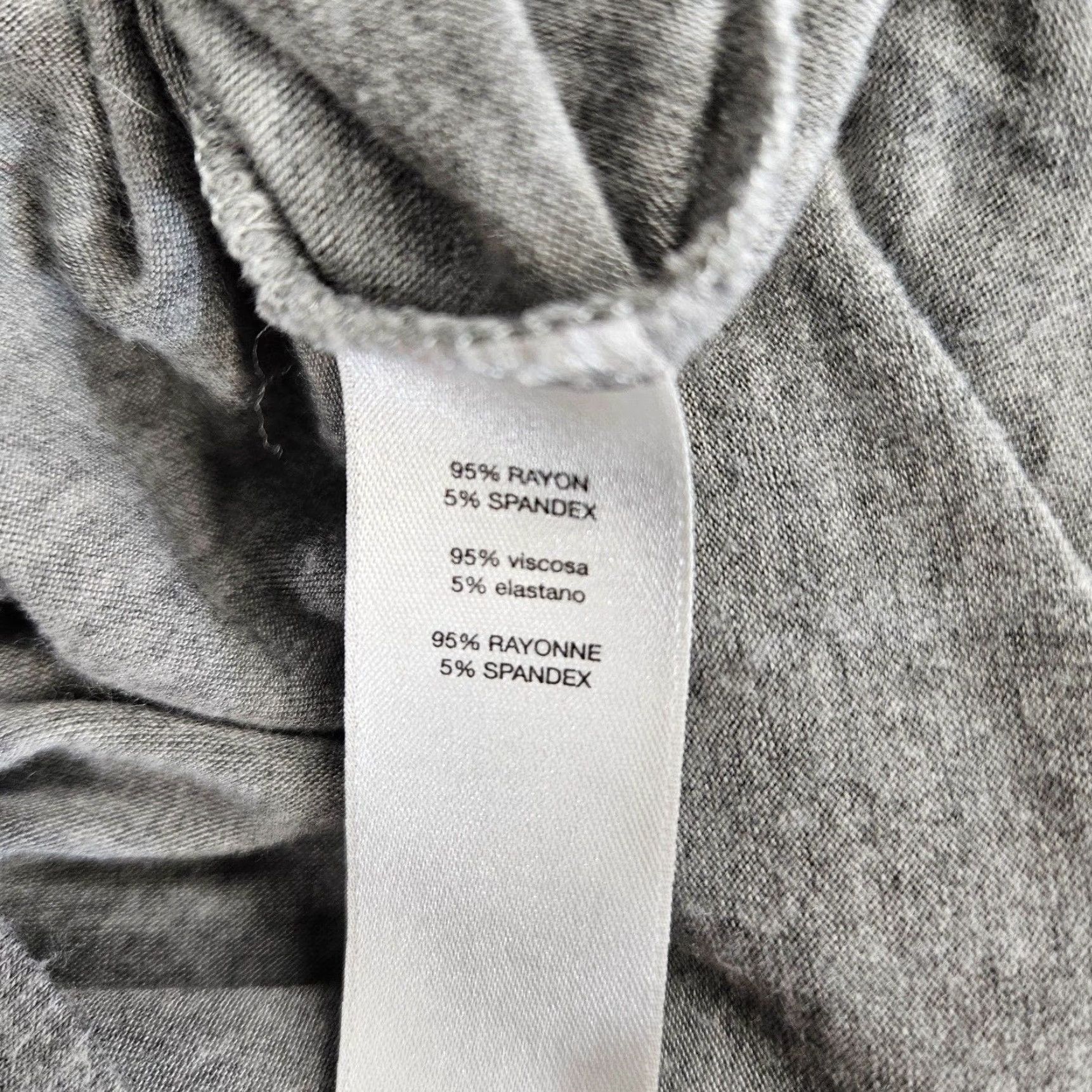 Vintage Chicos Zenergy Womens Top Sz Large Gray Blue Embellished 3/4 Sleeve Rayon Spandex Shirt Womens L Gray Blue Zenergy Size L / US 10 / IT 46 - 5 Thumbnail