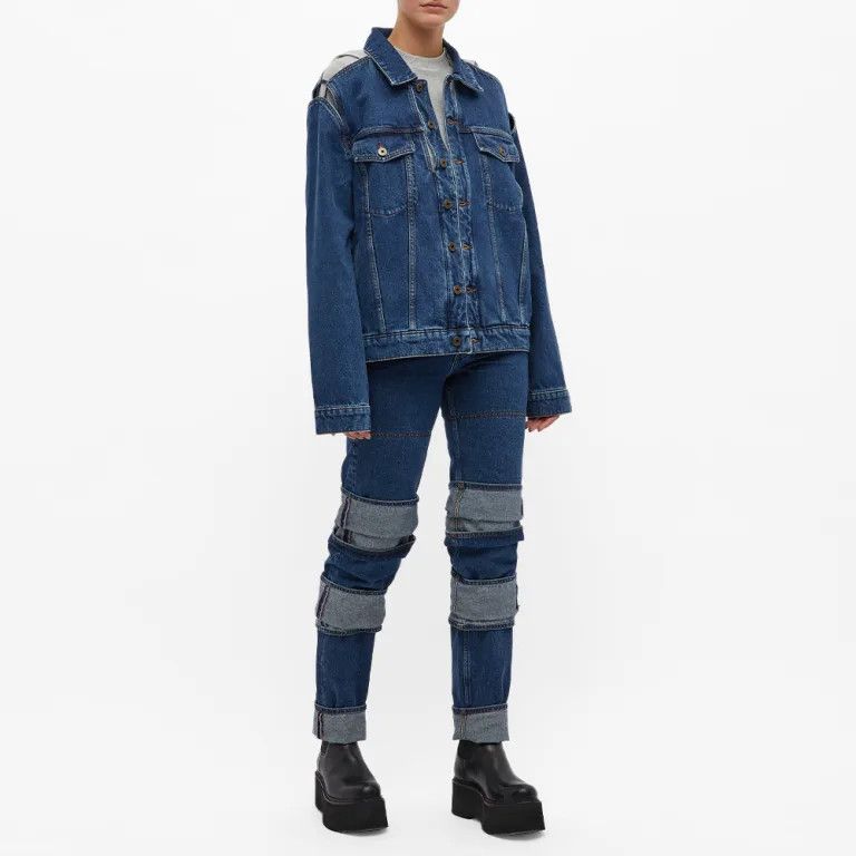 Y/Project o1mle0424 Unisex Denim Jacket in Blue Size XS / US 0-2 / IT 36-38 - 5 Thumbnail