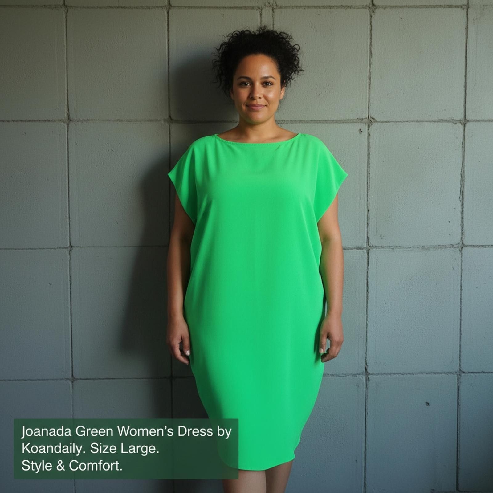 Other Joanada Green Women's Dress - Size Large Size L / US 10 / IT 46 - 2 Thumbnail