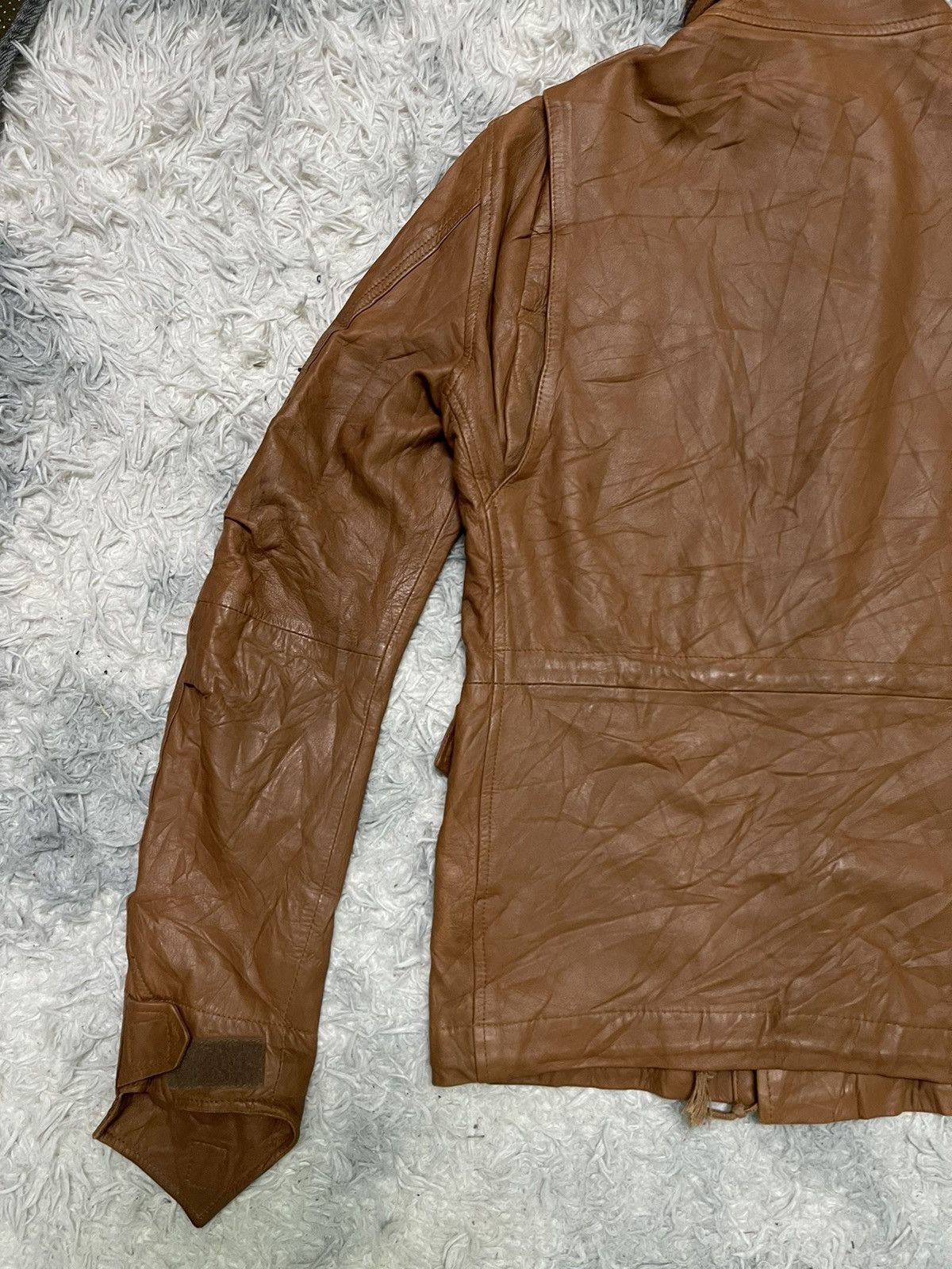PPFM 2000s PPFM MULTI-POCKET LEATHER JACKET Size US M / EU 48-50 / 2 - 10 Thumbnail