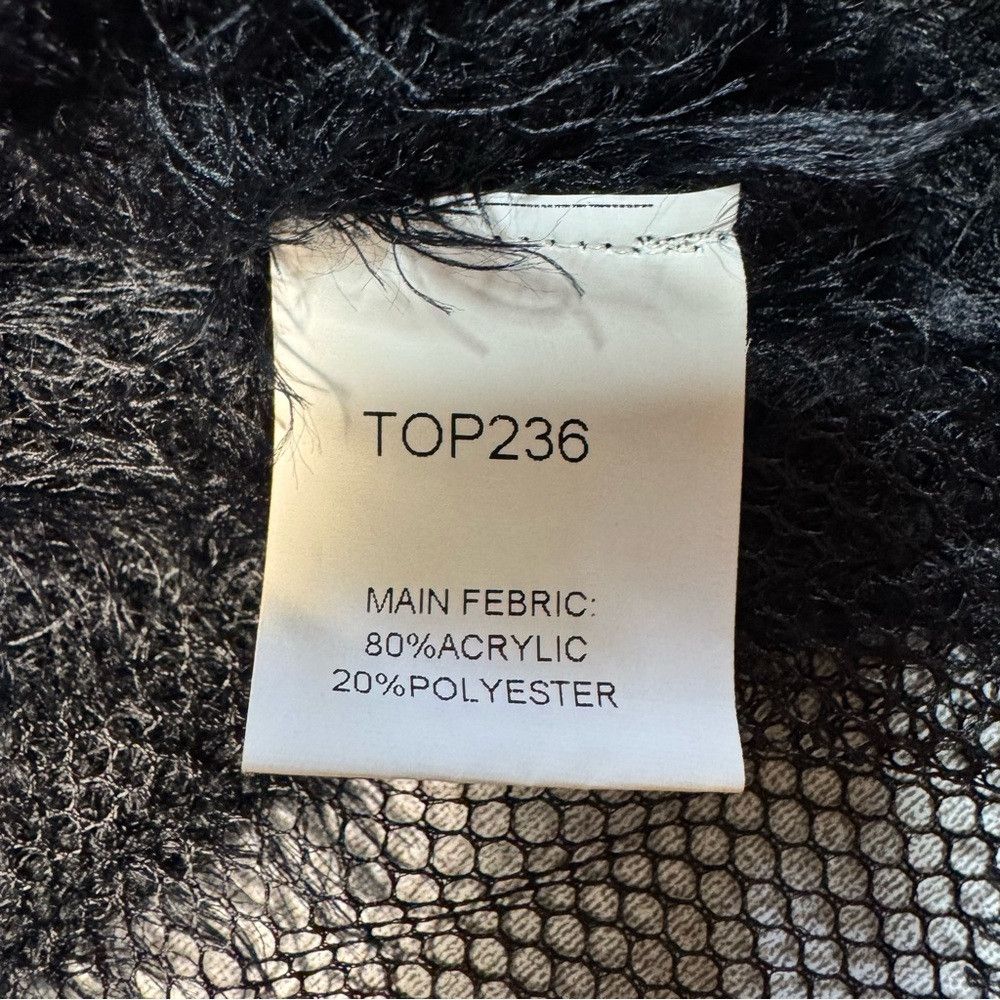 Other New TOV Los Angeles Black Fur Knit Mesh Details Sweater Siz Size S / US 4 / IT 40 - 8 Thumbnail