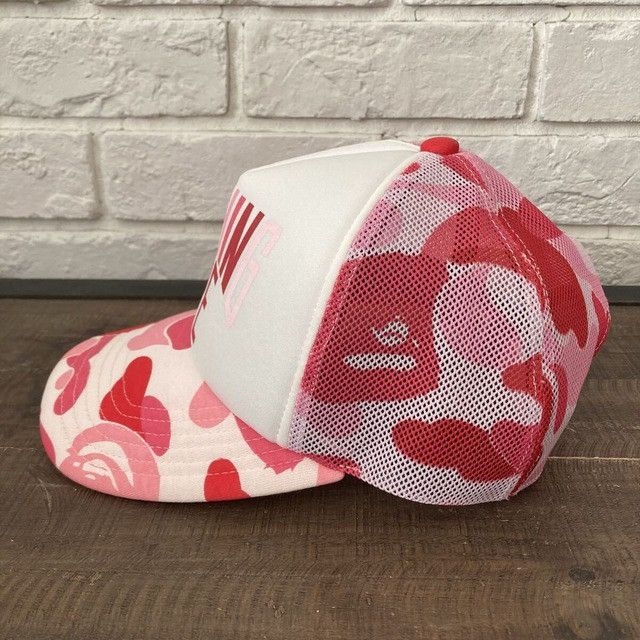 Bape BAPE NYC Logo trucker hat cap ABC Camo Pink a bathing ape Size ONE SIZE - 2 Thumbnail