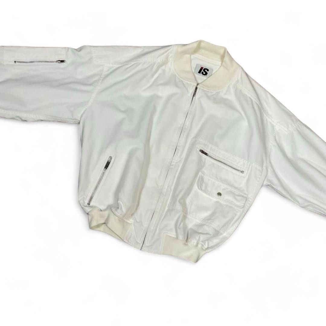 Issey Miyake Issey Miyake - M 80s I.S sport light bomberjacket white Size US M / EU 48-50 / 2 - 3 Thumbnail