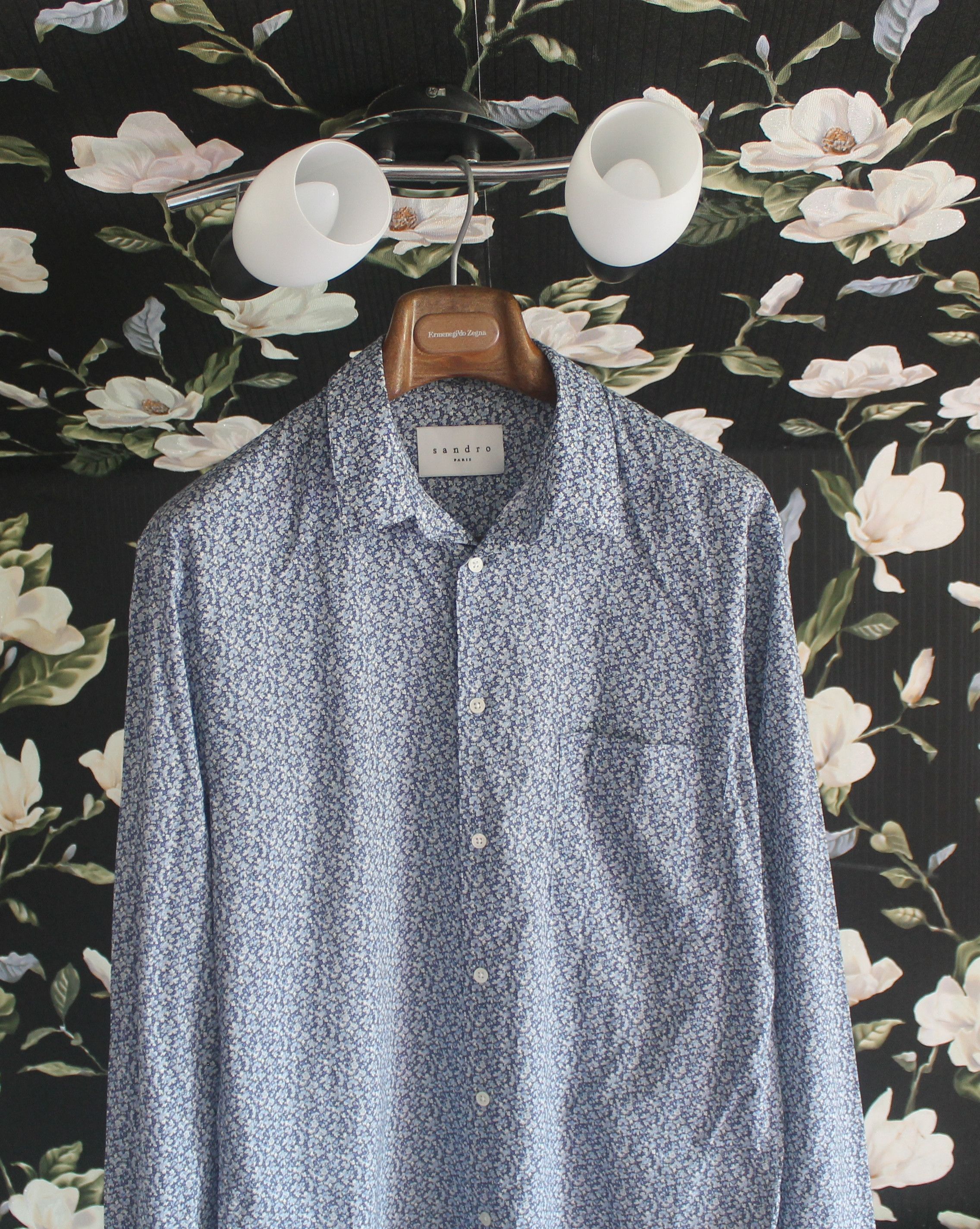 Sandro Sandro Paris Floral Shirt Size US M / EU 48-50 / 2 - 2 Thumbnail