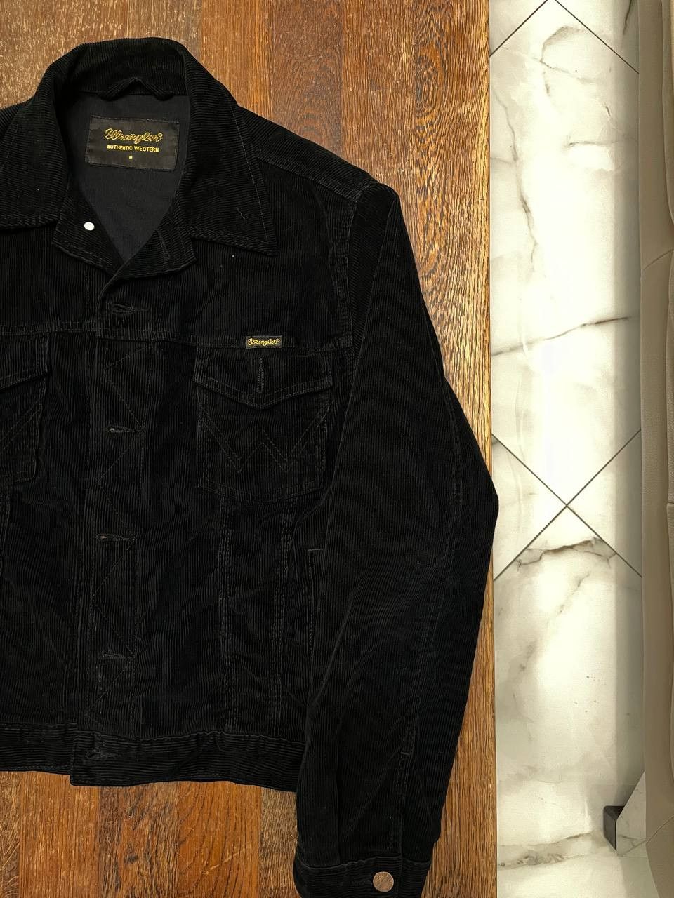 Wrangler Vintage Wrangler Velvet Denim Black Jacket 90s Japan style Size US M / EU 48-50 / 2 - 3 Thumbnail