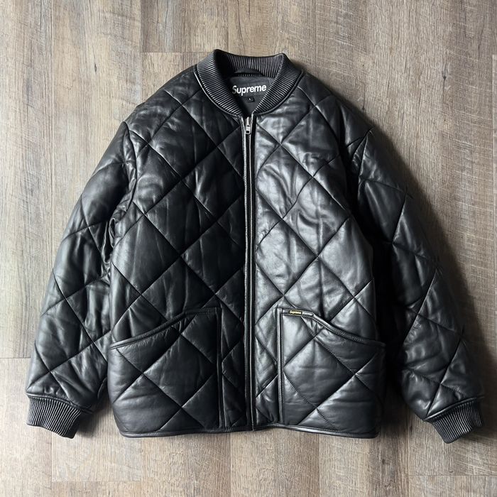 Supreme SUPREME Quilted Leather Work Jacket size L | Grailed