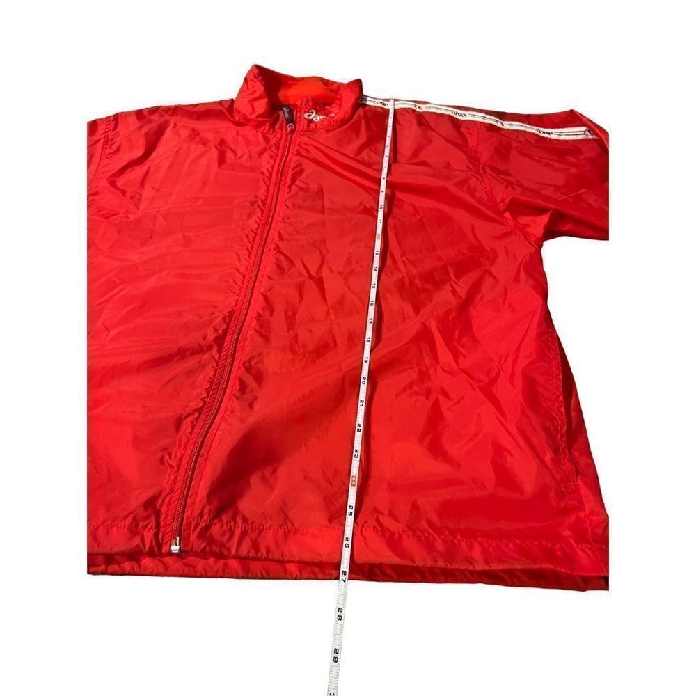 Asics Asics Red Windbreaker Jacket size Large Size US L / EU 52-54 / 3 - 6 Thumbnail