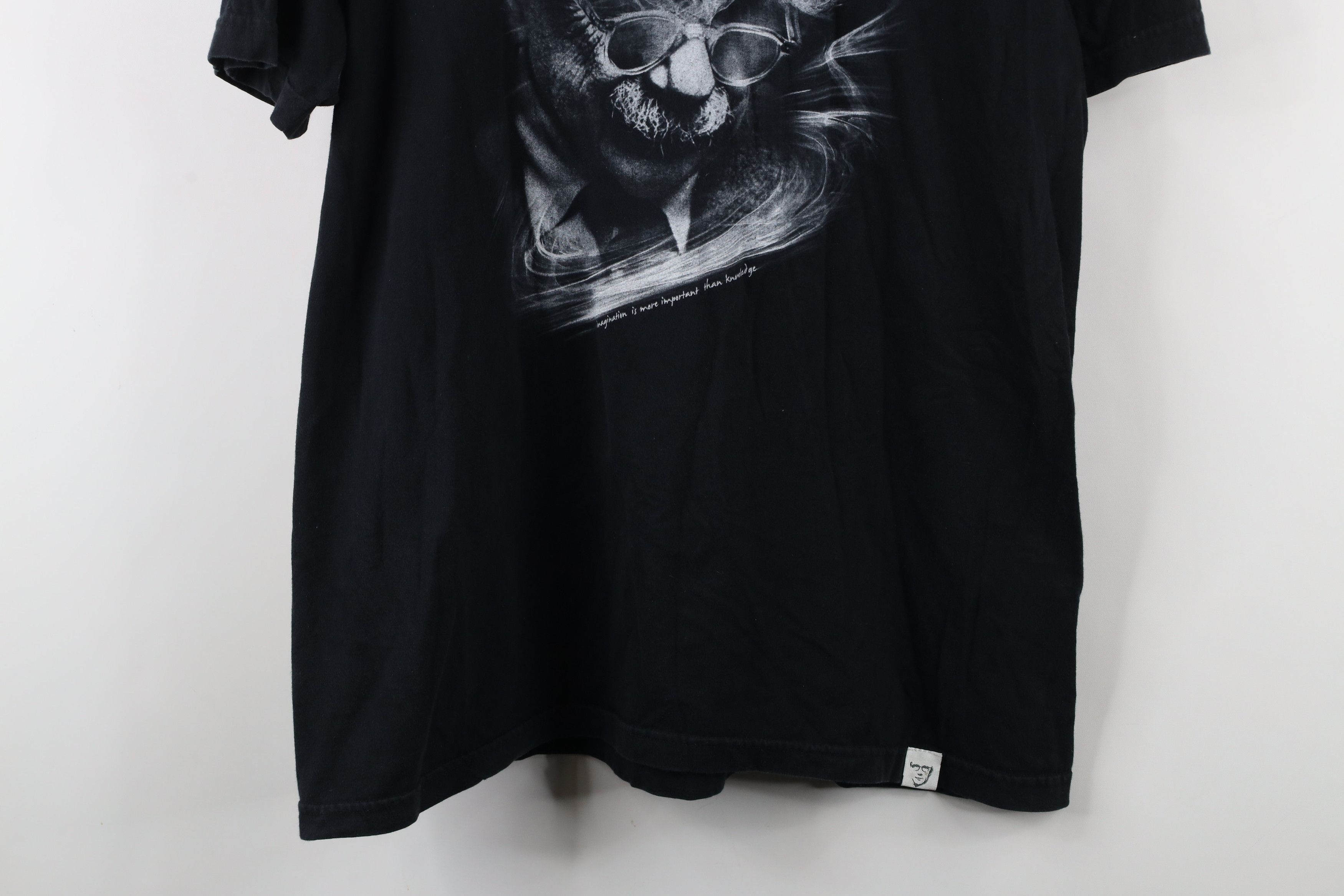 Vintage Vintage 90s Einstein Space Imagination T-Shirt Black USA Size US XL / EU 56 / 4 - 3 Thumbnail
