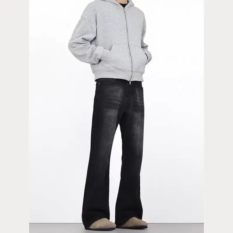 Japanese Brand Retro loose straight leg micro flared jeans Size US 32 / EU 48 - 6 Thumbnail