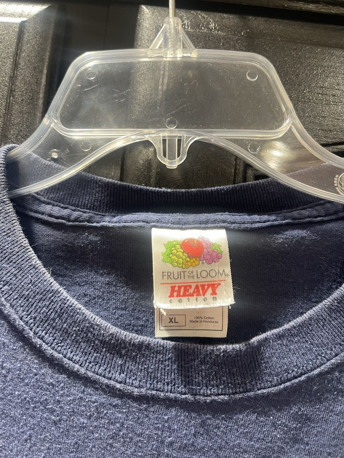 Fruit Of The Loom Vintage Navy Det Bagor Long Sleeve T Shirt Graphic on Back Size US XL / EU 56 / 4 - 3 Thumbnail
